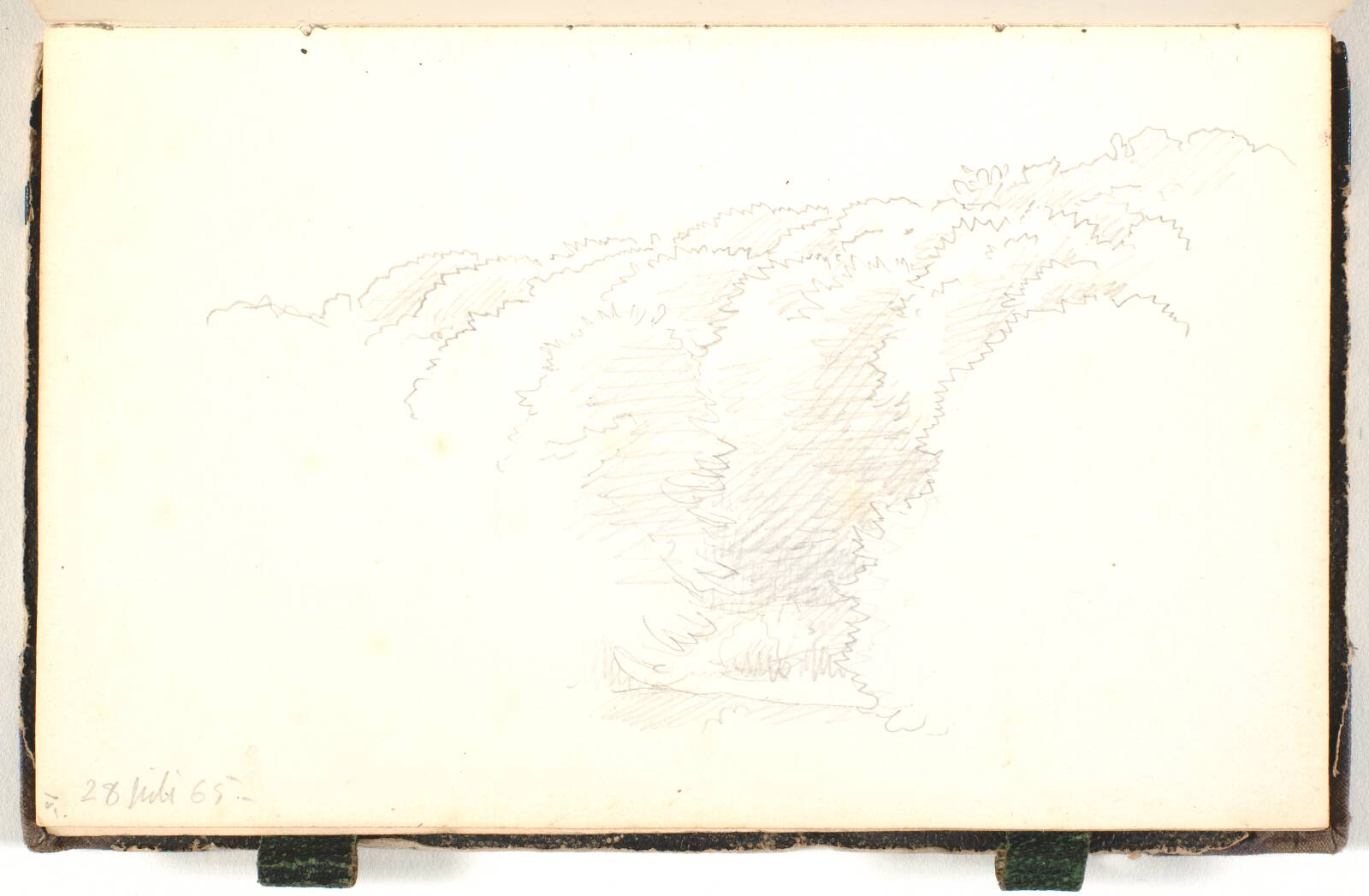 Kronerne af nogle store træer, P.C. Skovgaard, 1865