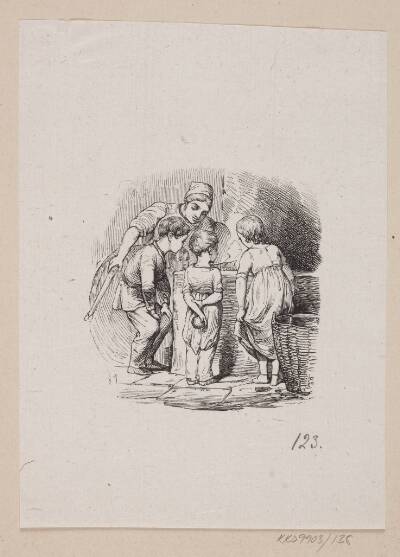 Illustration til "Hørren" i H.C. Andersen, "Eventyr og Historier", Bind 2