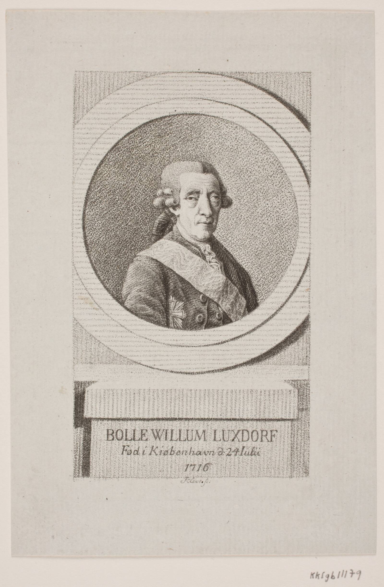 Bolle Luxdorf, Terkel Kleve, 1781