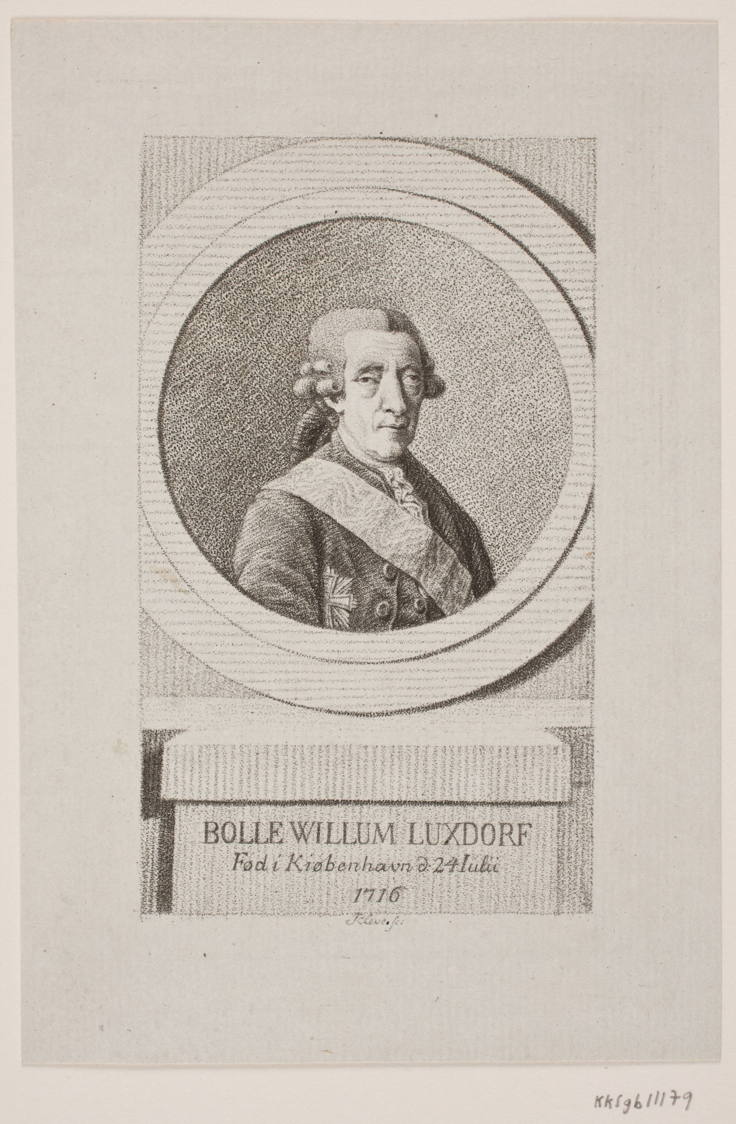 Bolle Luxdorf, Terkel Kleve, 1781