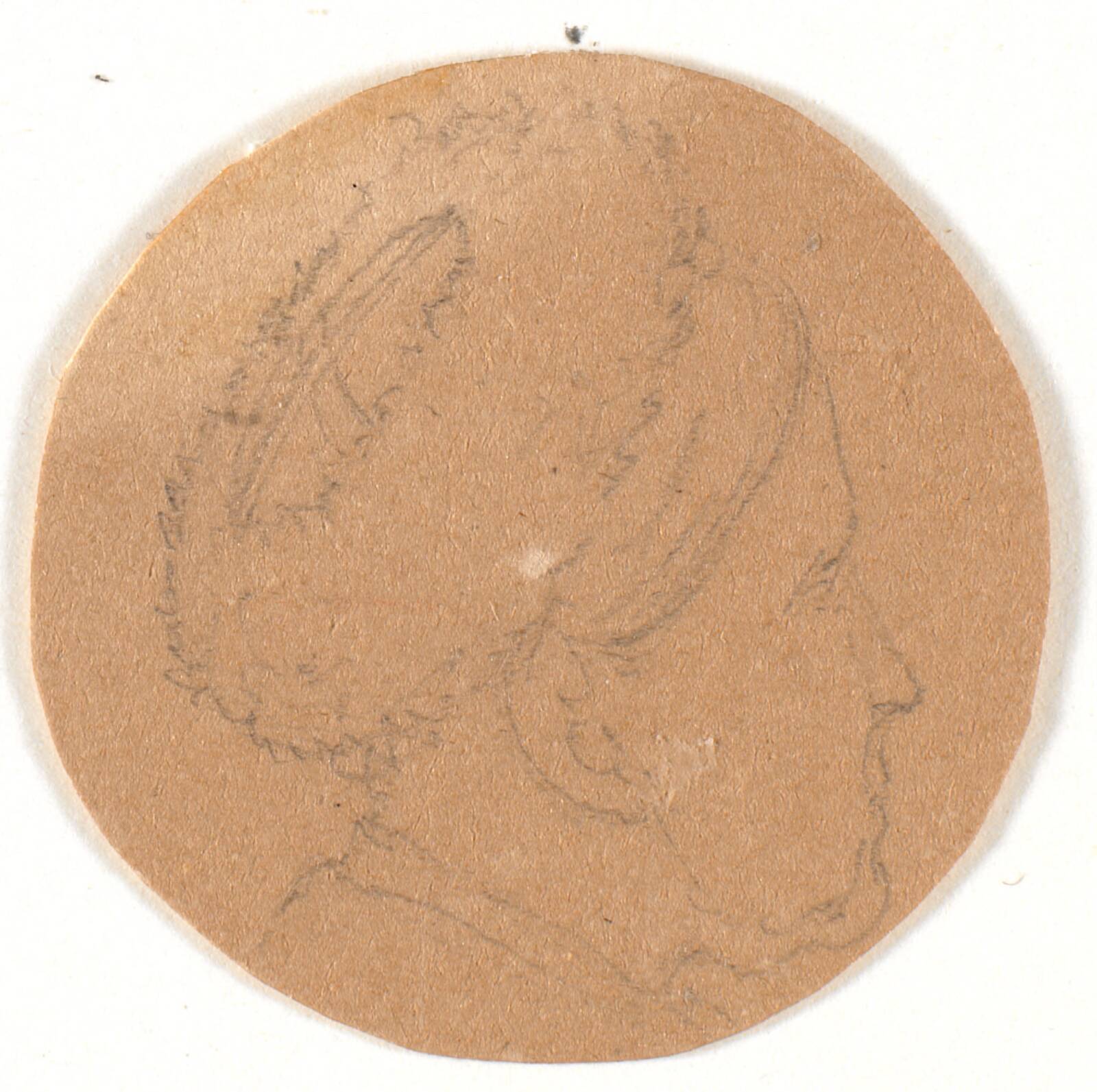 Hoved. Profil til højre, Wilhelm Bendz, 1831