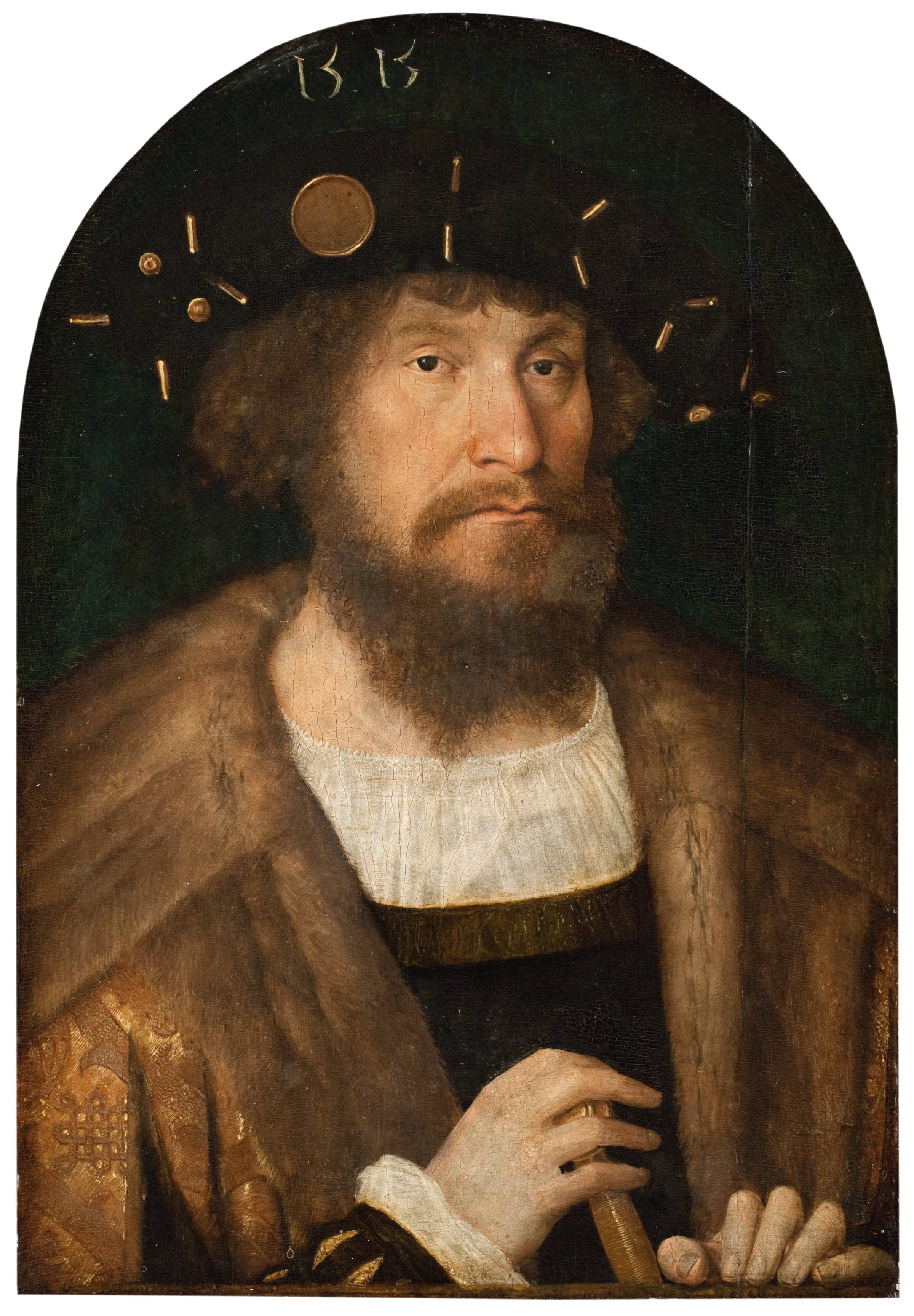 Portræt af Christian II (1481-1559), Michiel Sittow, 1514-1515