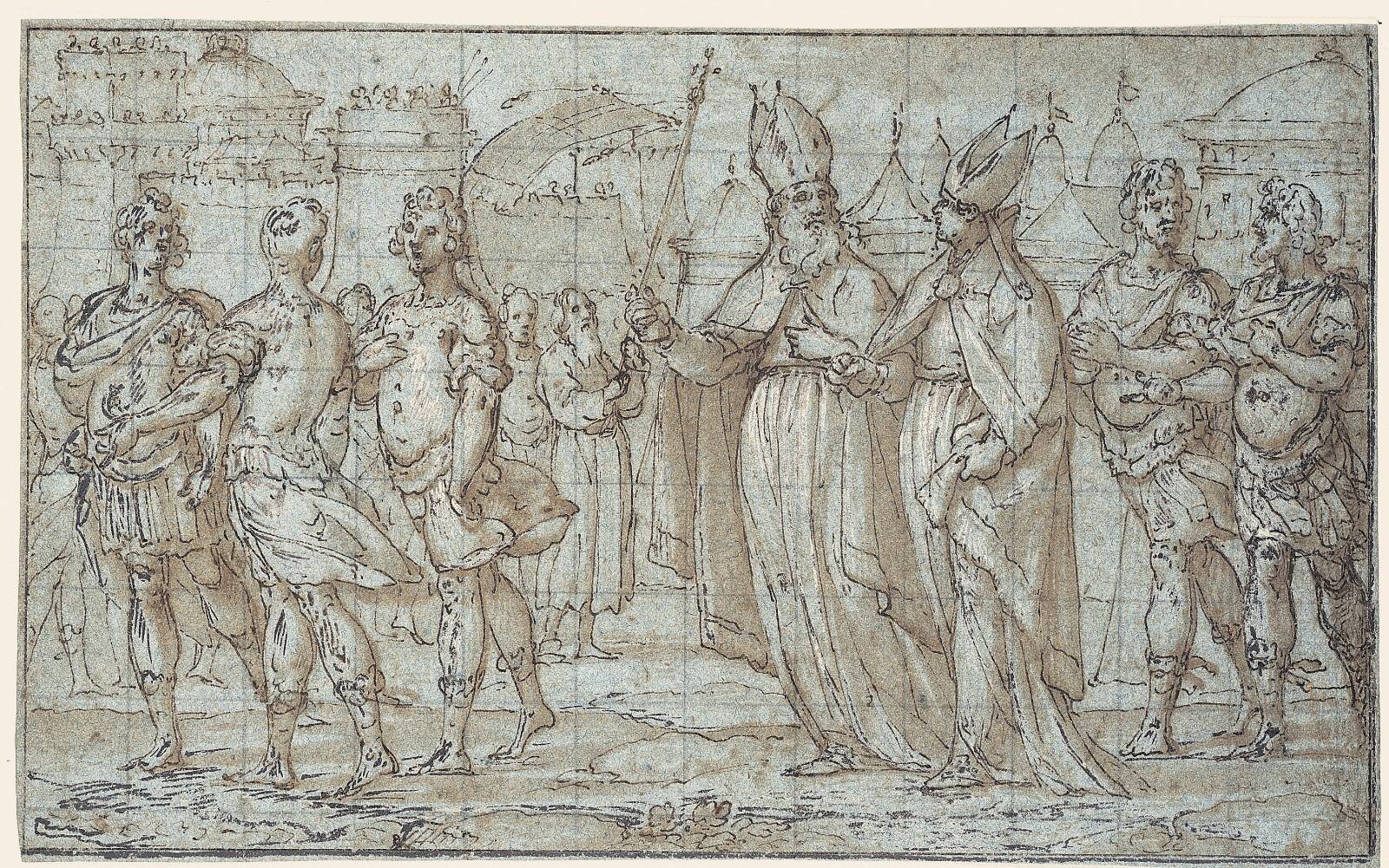 Optog til Oliebjerget, Bernardo Castello, 1557-1629