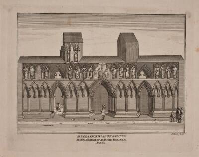 Ruinerne af Trondhjems domkirkes forside 1661