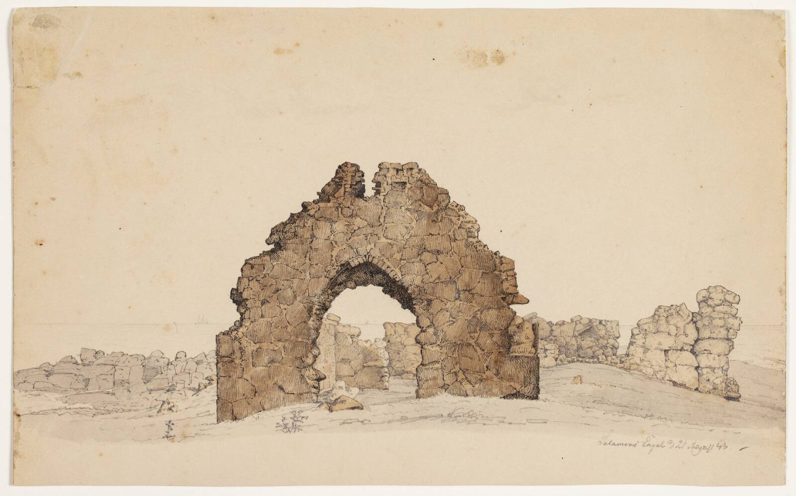 Salomons kapel. Bornholm, Vilhelm Kyhn, 1843