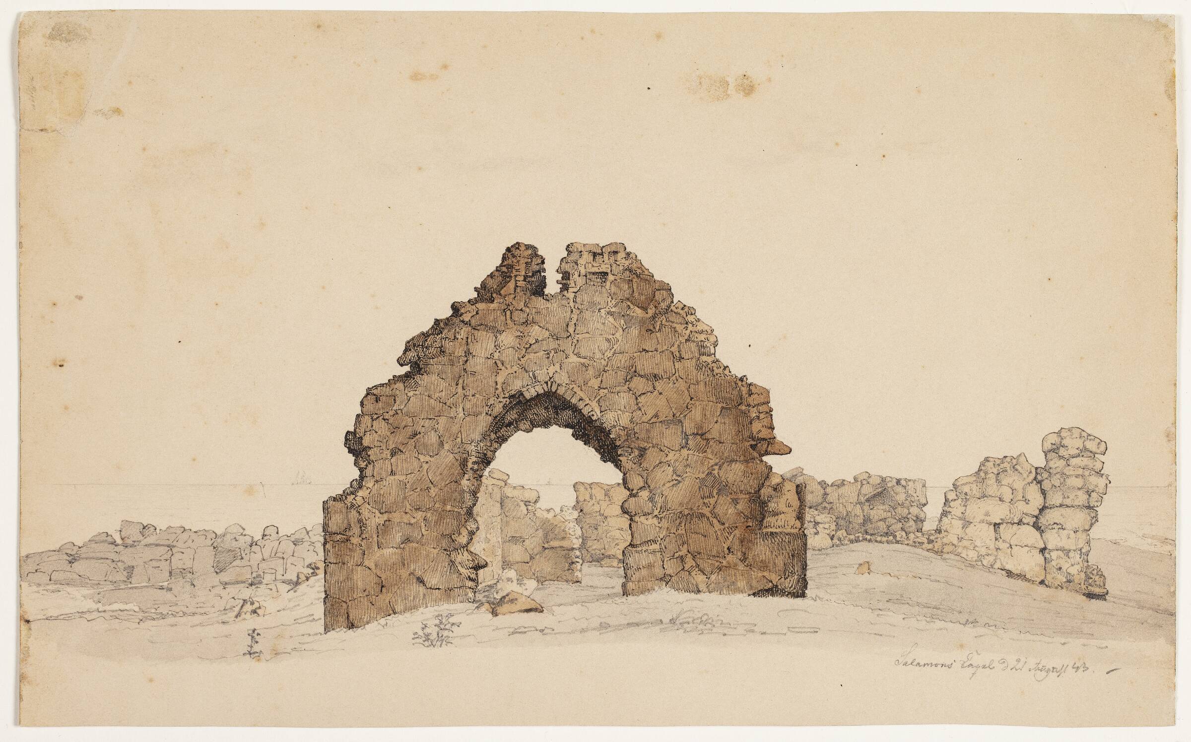Salomons kapel. Bornholm, Vilhelm Kyhn, 1843