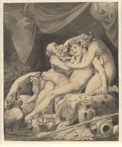 Bacchus med tre bacchantinder