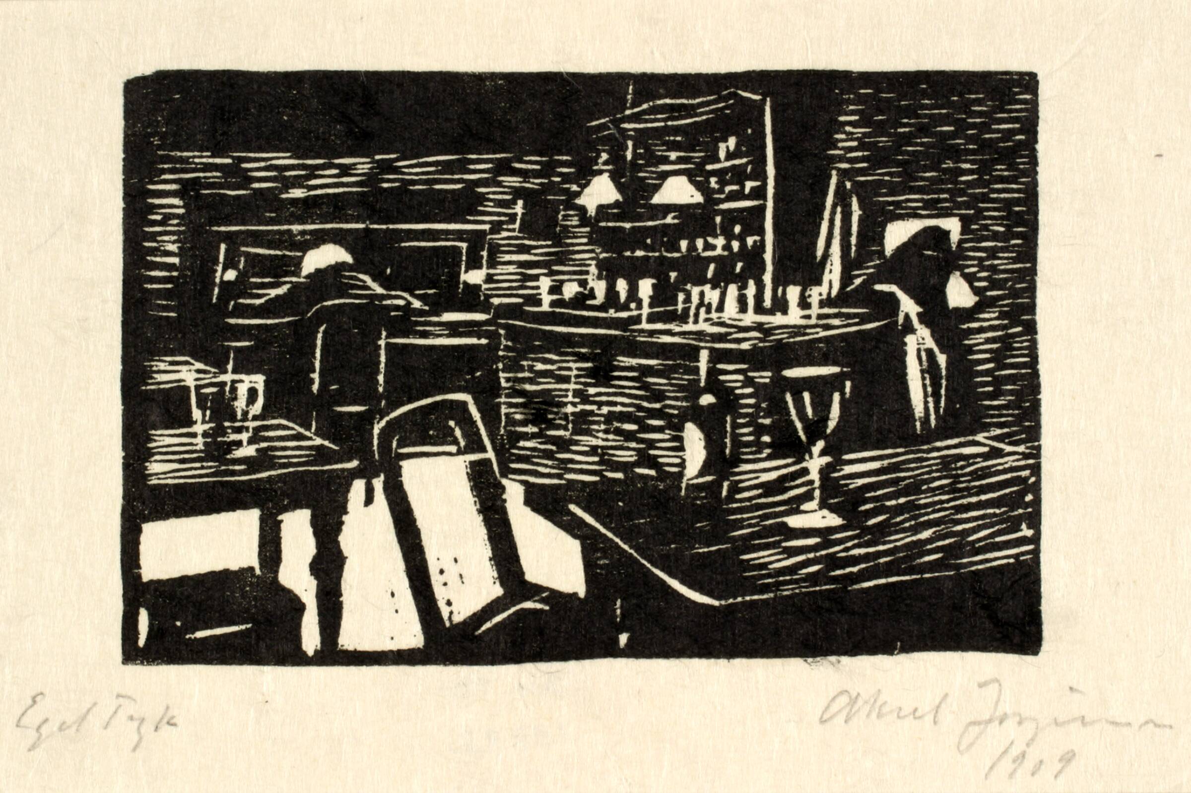 Julestemning, Aksel Jørgensen, 1909