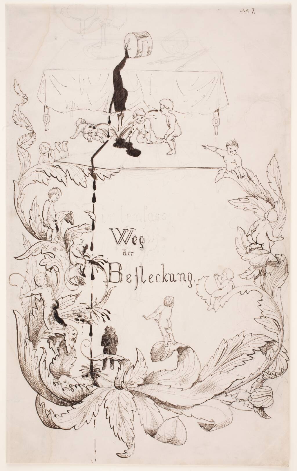 "Weg der Befleckung" . Titelblad, Max Klinger, 1857-1920