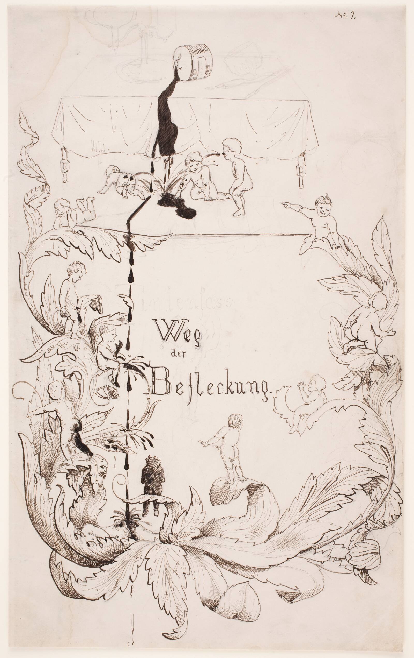 "Weg der Befleckung" . Titelblad, Max Klinger, 1857-1920