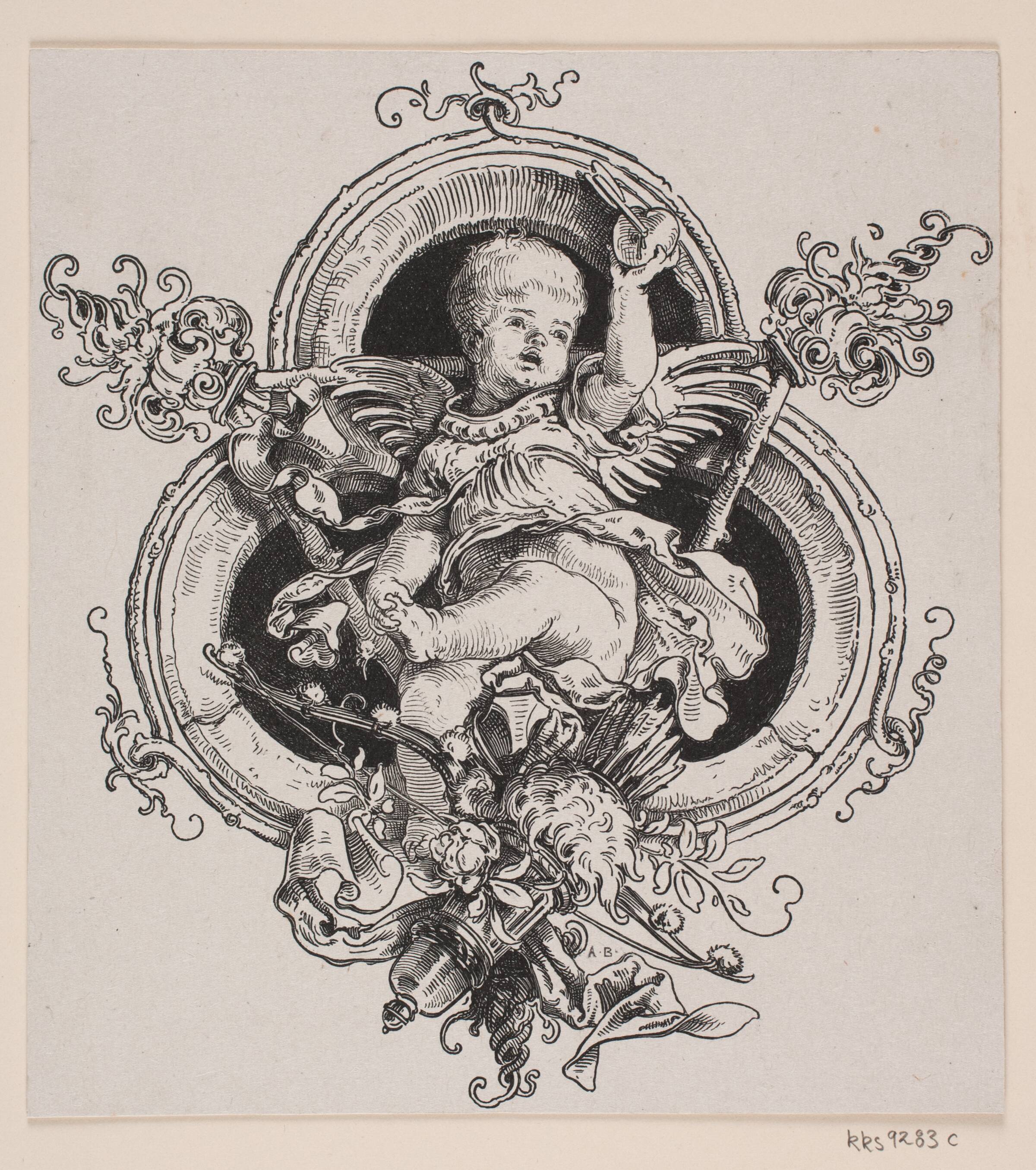 Vignet til Johann Wolfgang von Goethe, "Faust: eine Tragödie", 1876, André Bork, 1876