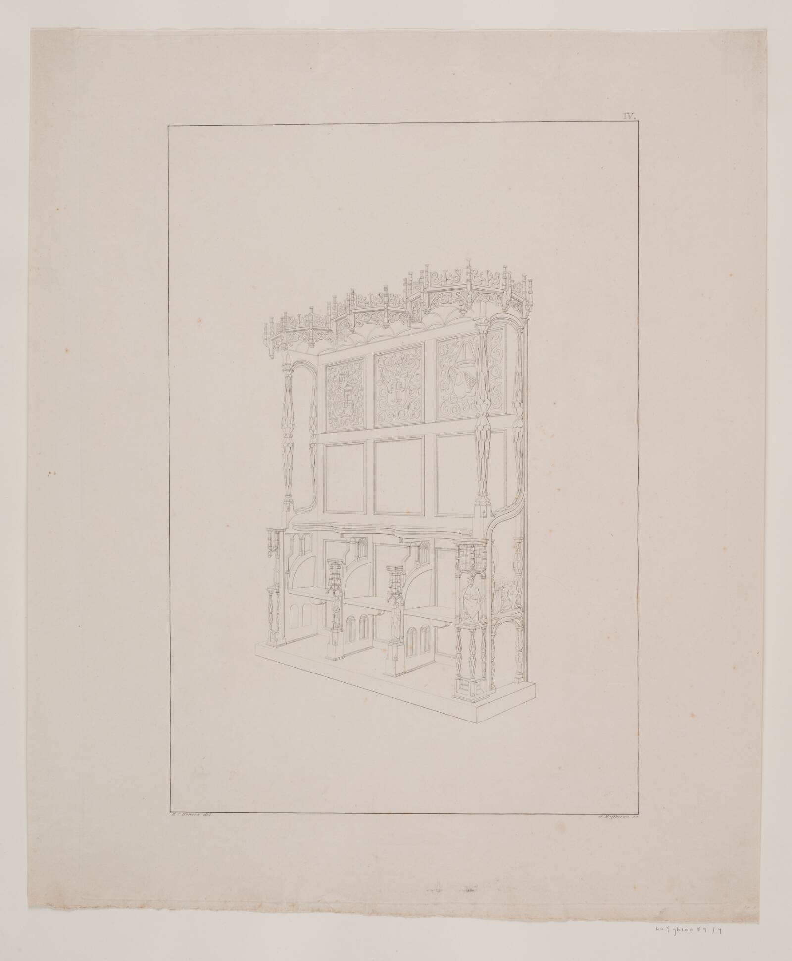 Korstole i Roskilde Domkirke, Georg Hoffmann, 1833