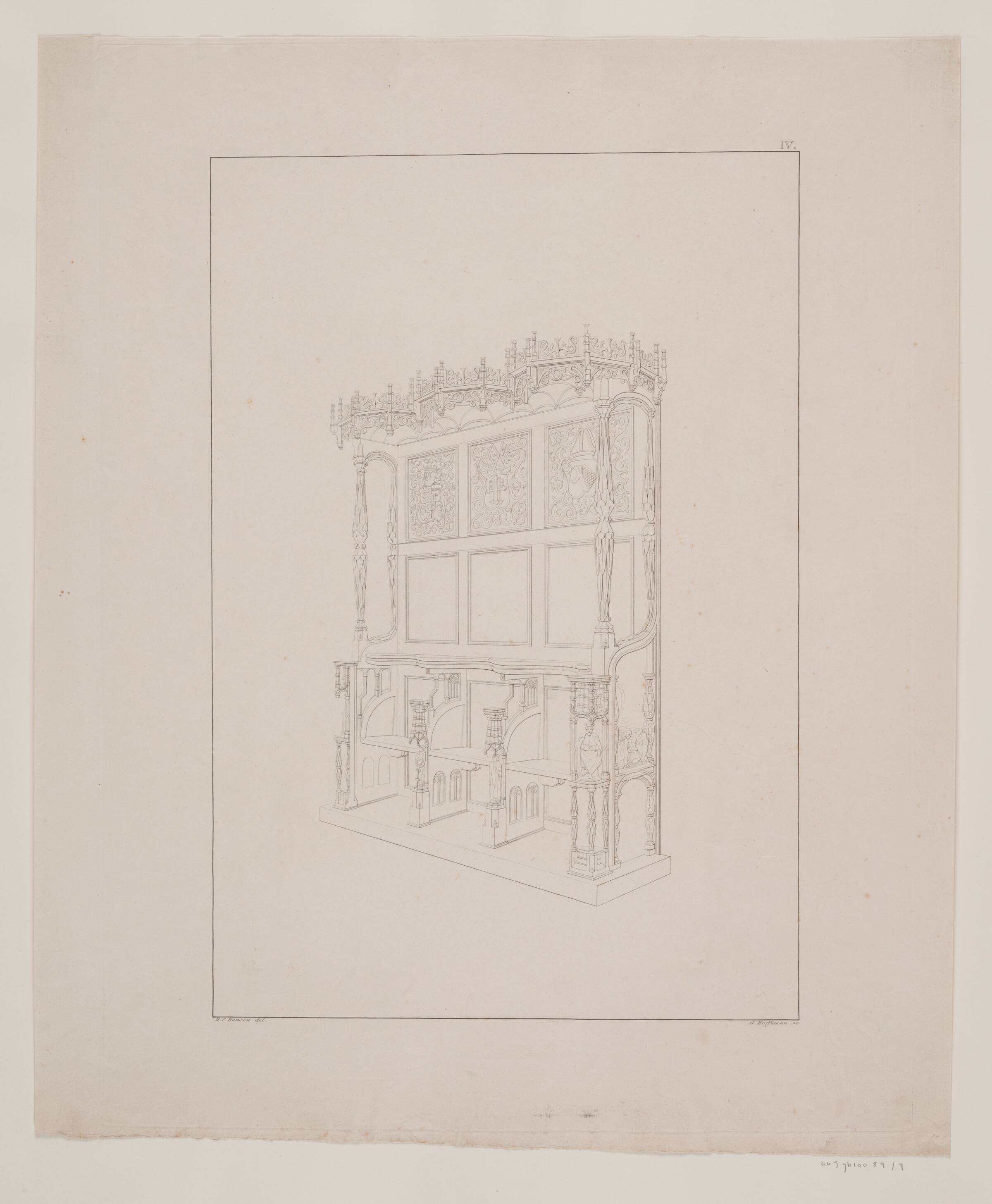 Korstole i Roskilde Domkirke, Georg Hoffmann, 1833