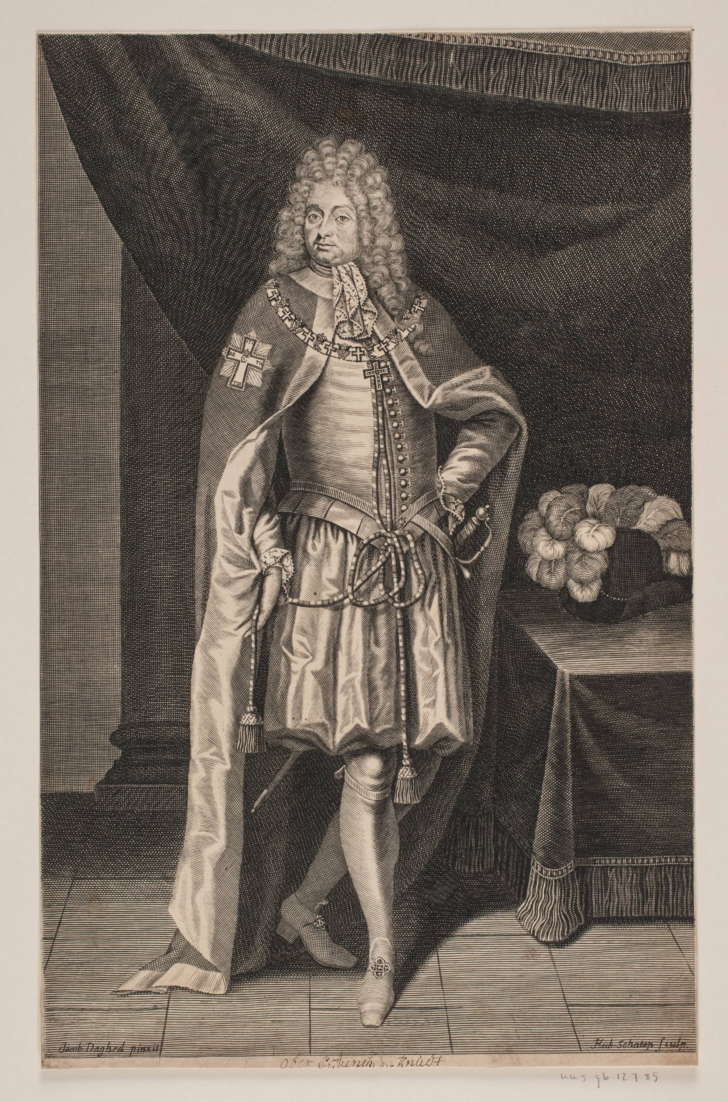 Overkammerjunker Adam Knuth, Hubert Schaten, 1693