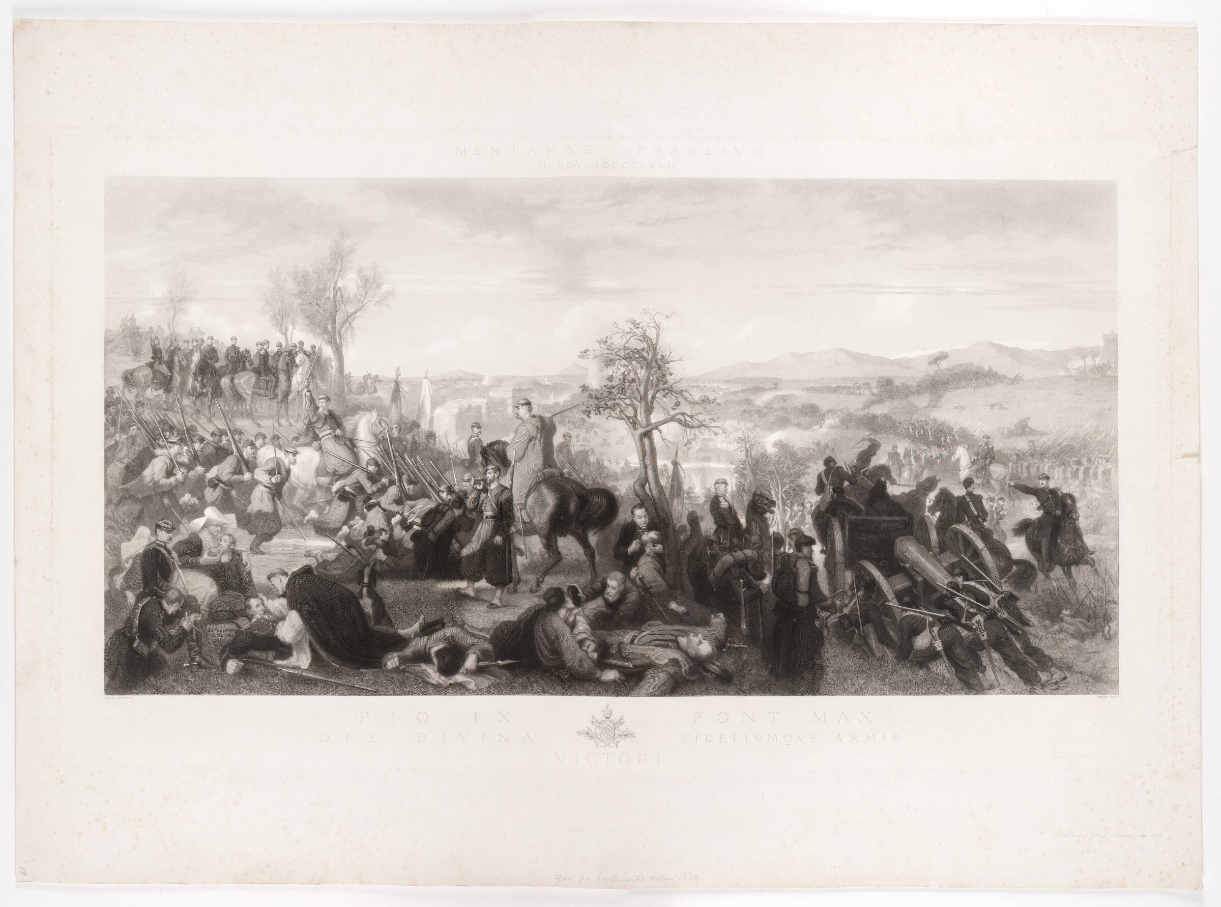 Slaget ved Mentana, Joel Ballin, 1868-1869