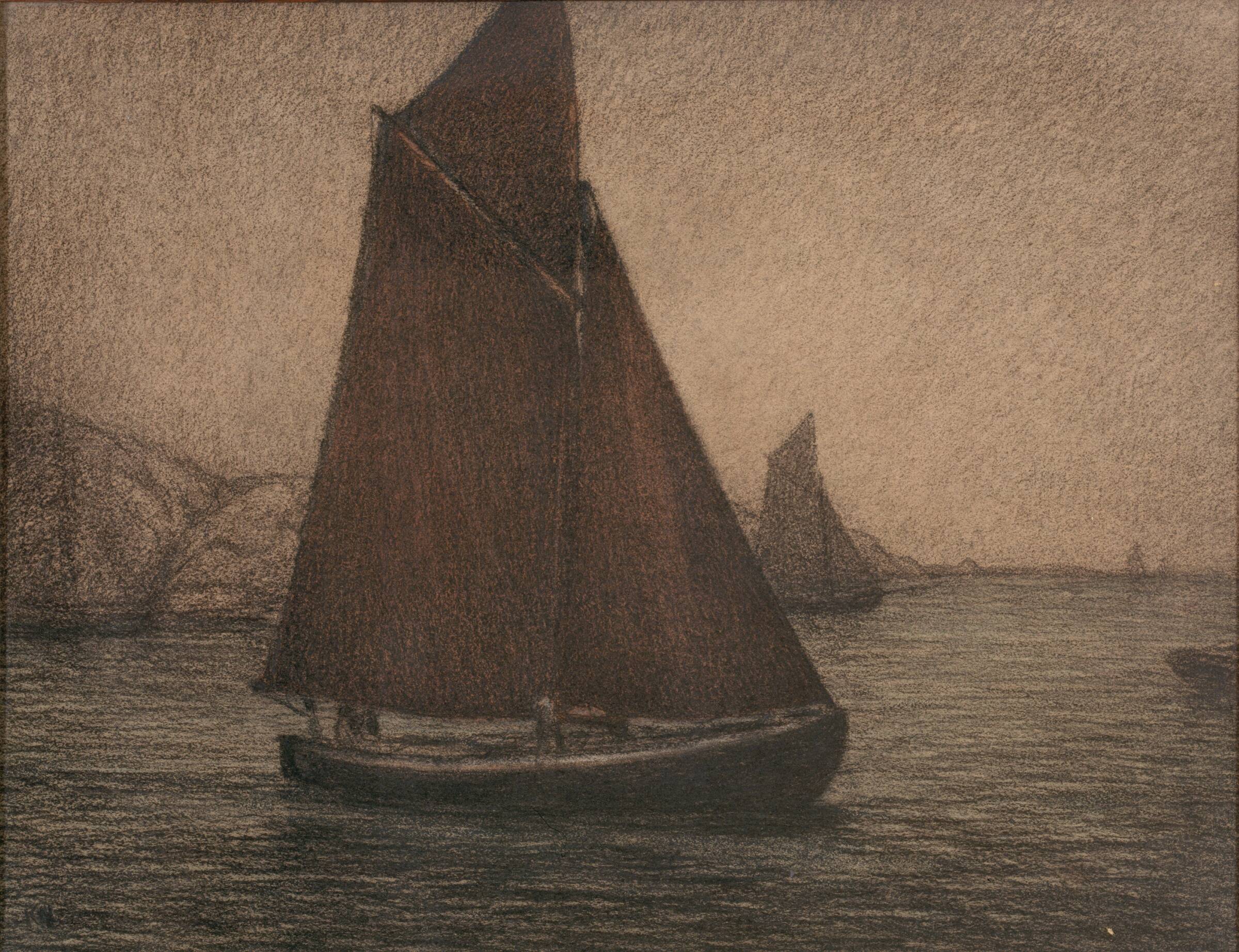 Garnfiskerbåde, Karl Nordström, 1902