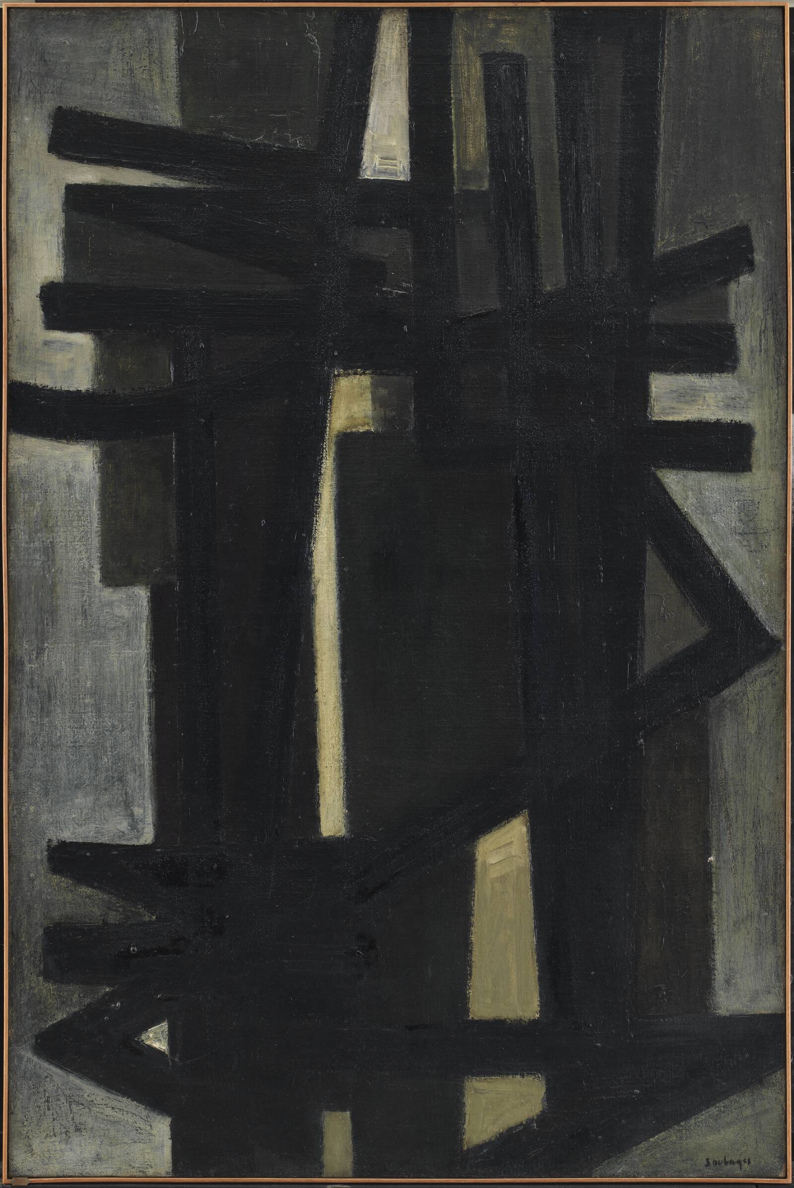 Composition, Pierre Soulages, 1950