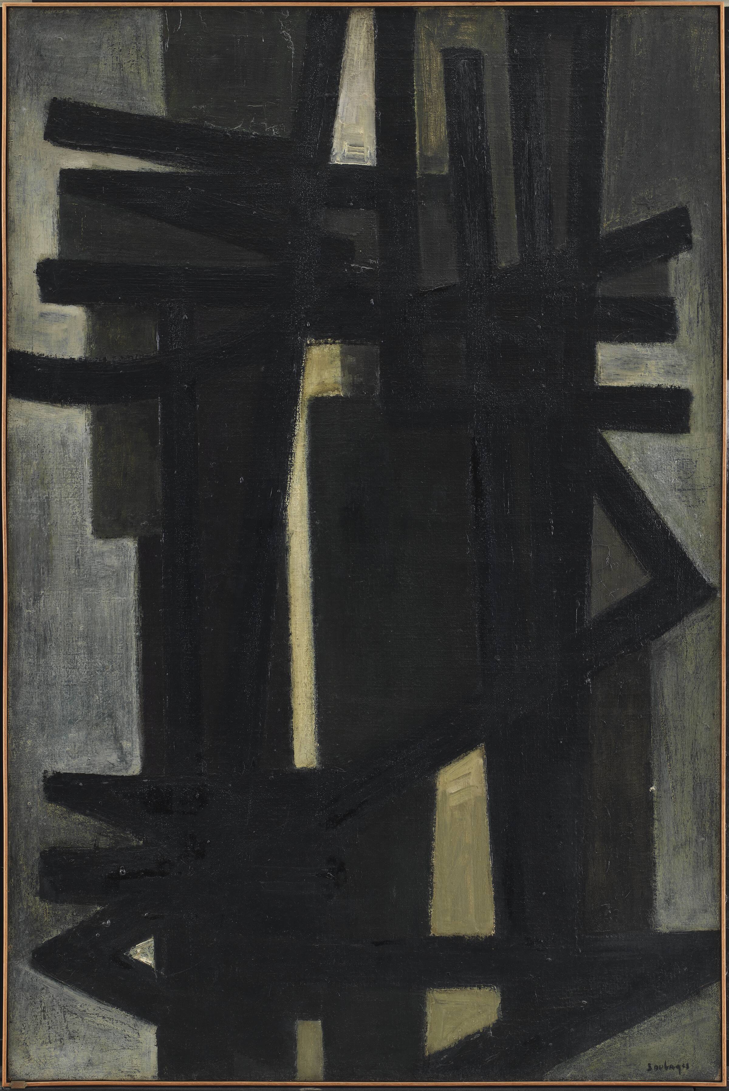Composition, Pierre Soulages, 1950