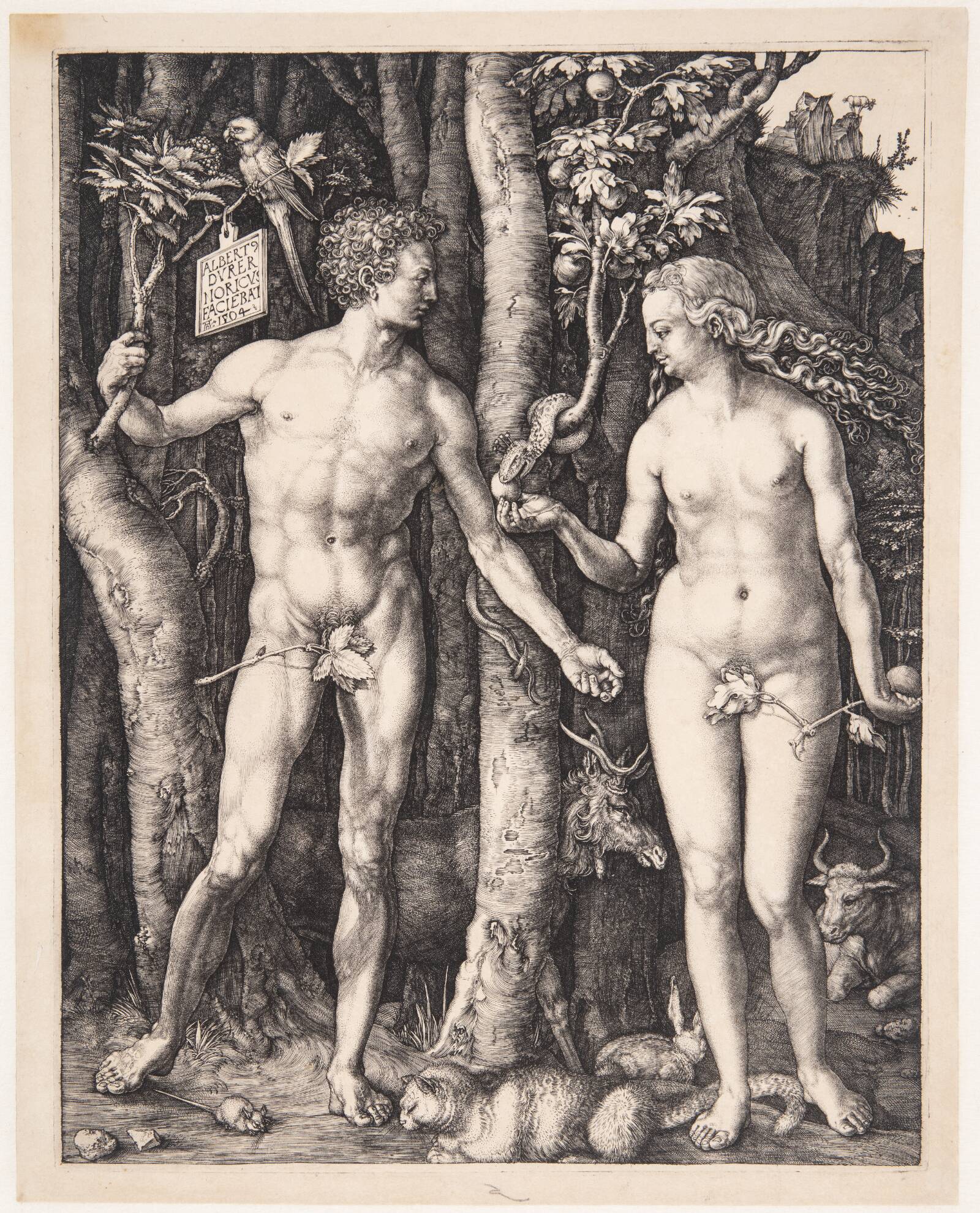 Adam og Eva, Albrecht Dürer, 1504