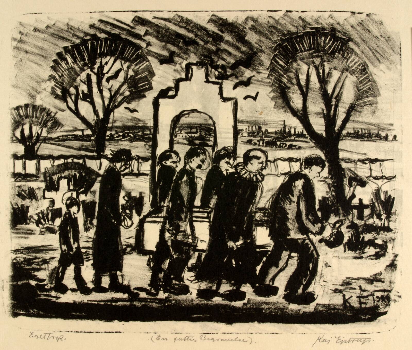 En fattig begravelse, Kaj Ejstrup, 1929