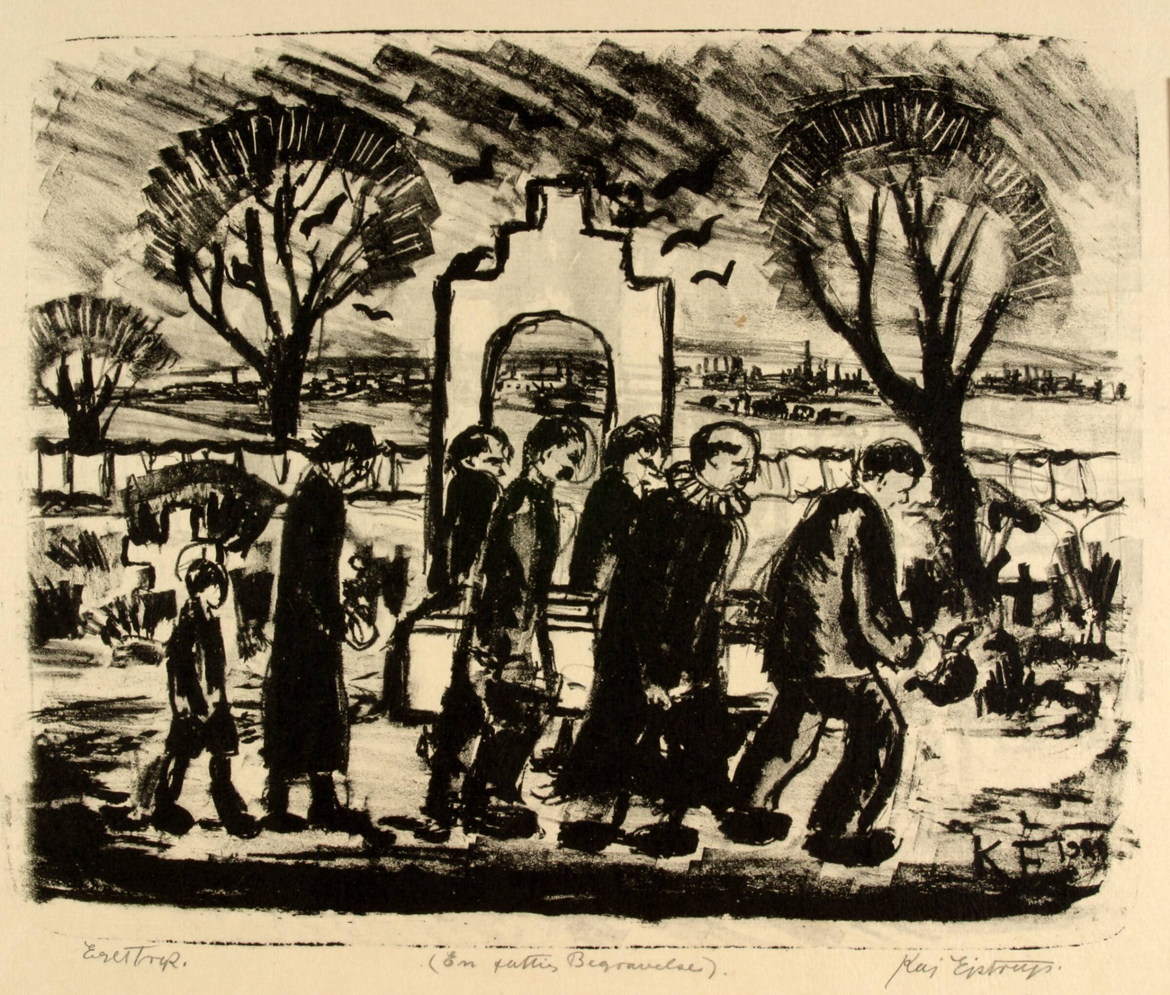 En fattig begravelse, Kaj Ejstrup, 1929