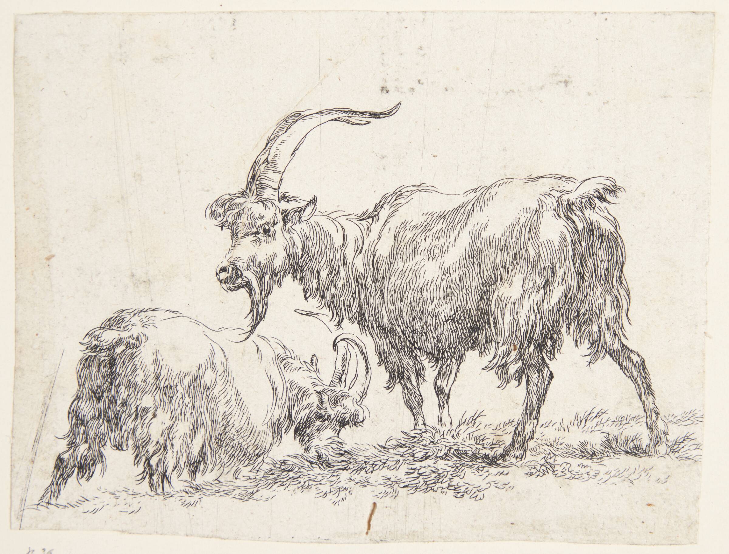 To geder, Nicolaes Berchem, 1620-1683