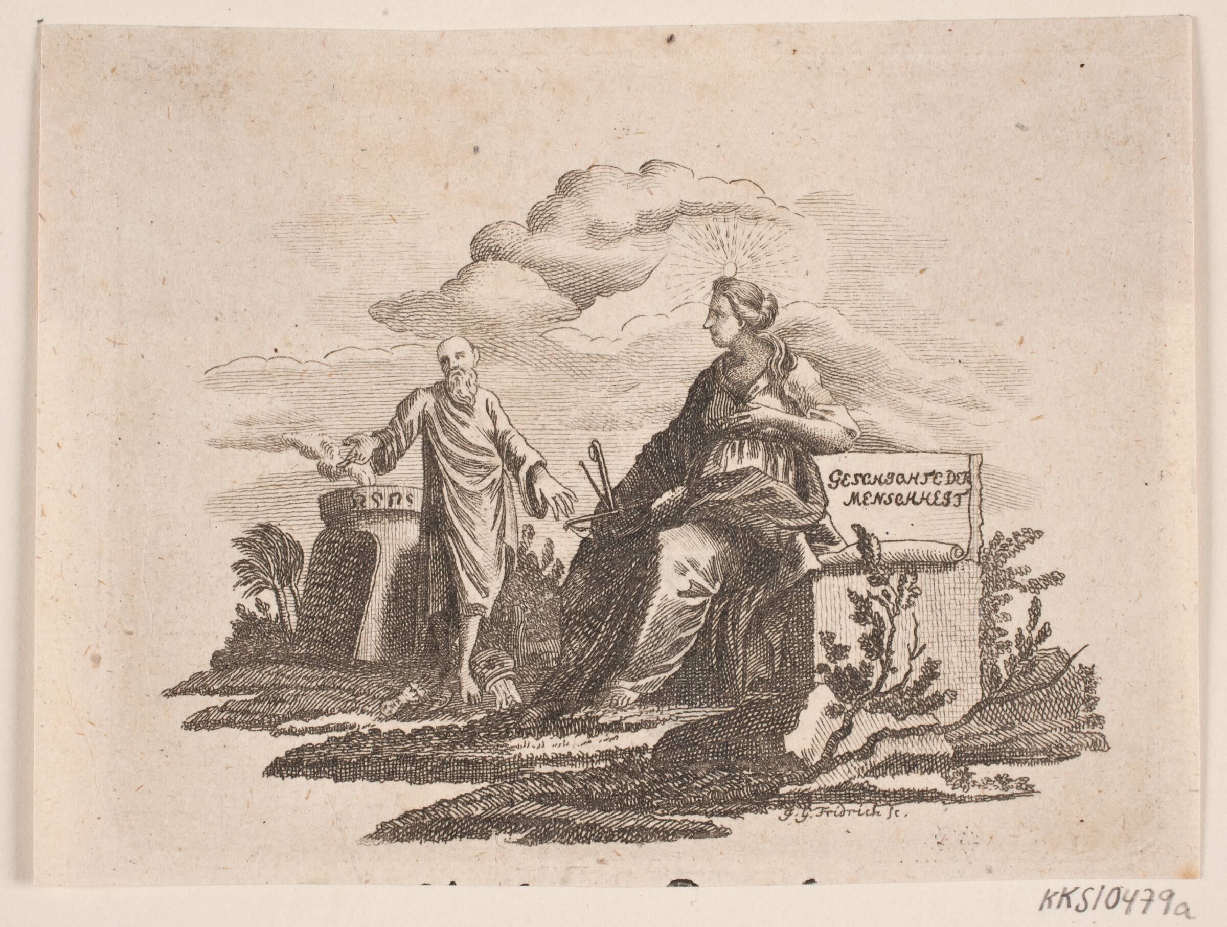 Vignet til H. Niemeyer "Bibelske Charakteristik", Johann Gottlieb Friedrich, 1742-1809
