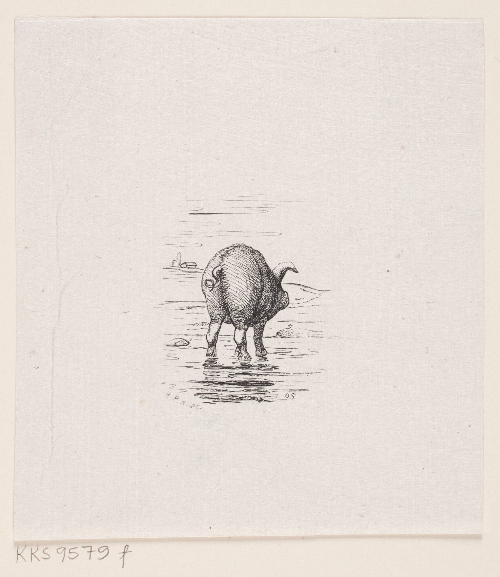 Illustration til "Pandekagen", H.P. Hansen, 1829-1899