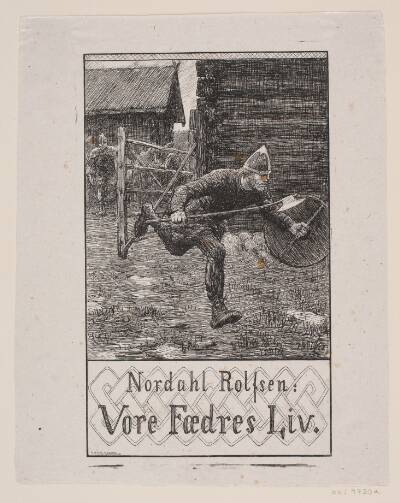 Forsideillustration til Nordahl Rolfsen, Vor fædres liv