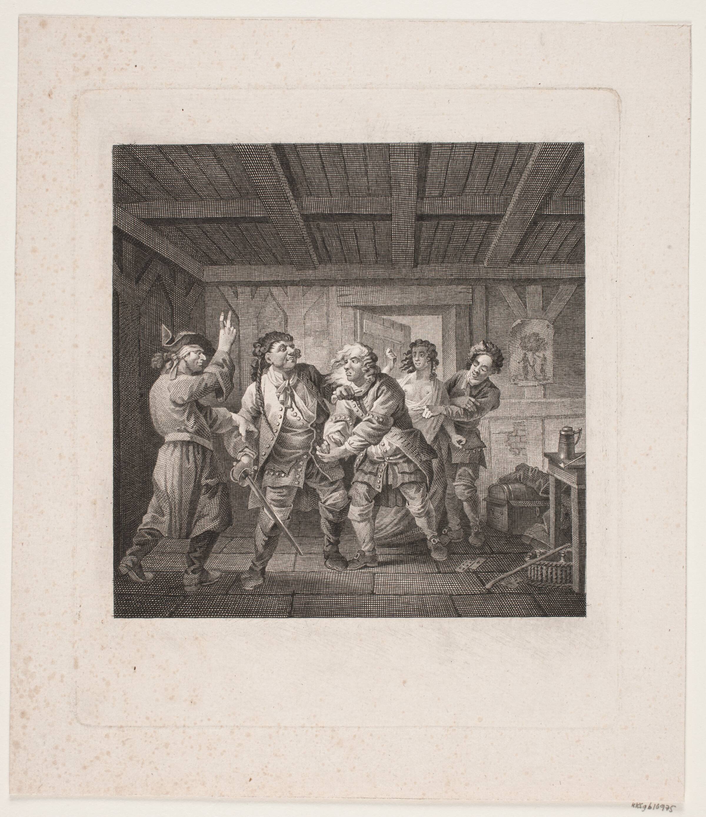Illustration til Holbergs Komedier, Georg Haas, 1813-1817