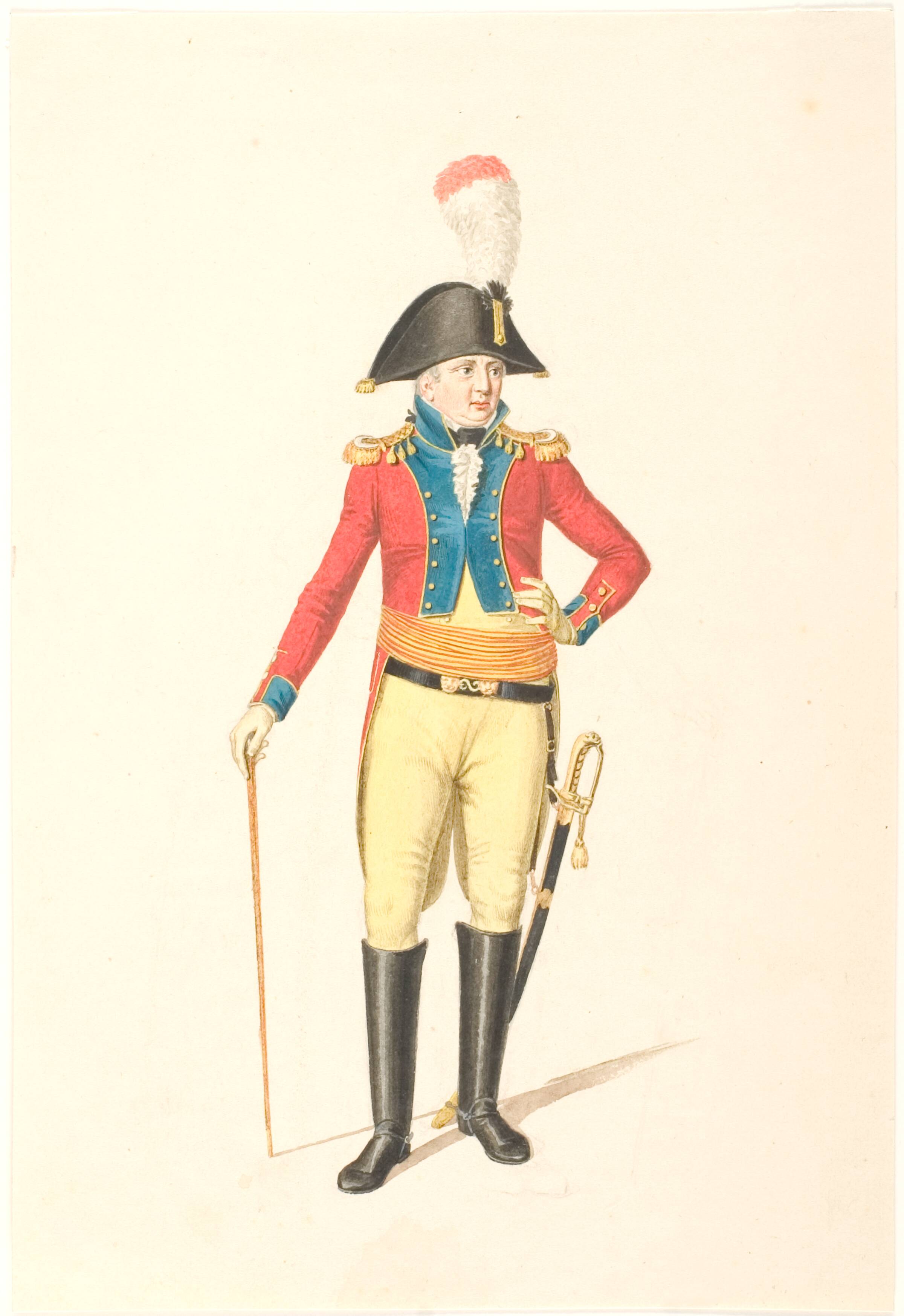 Infanteriofficer, Johannes Senn, 1807