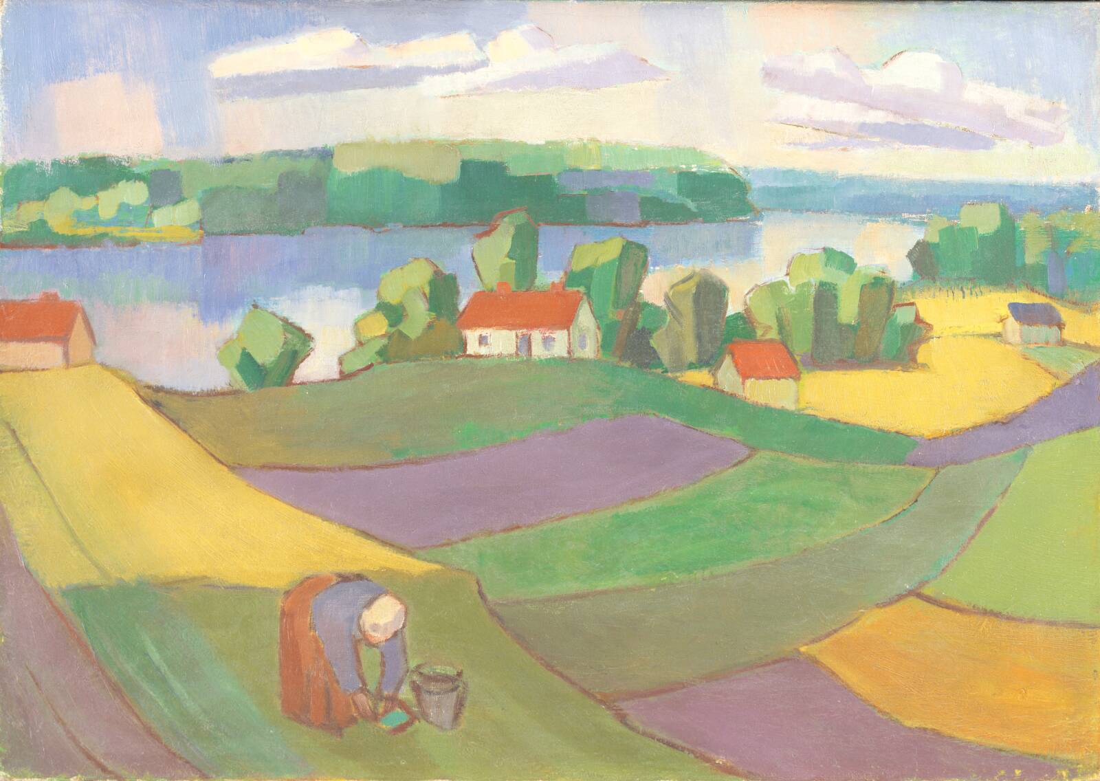 Udsigt over Esrum Sø, Габриэль Мюнтер, 1916-1919