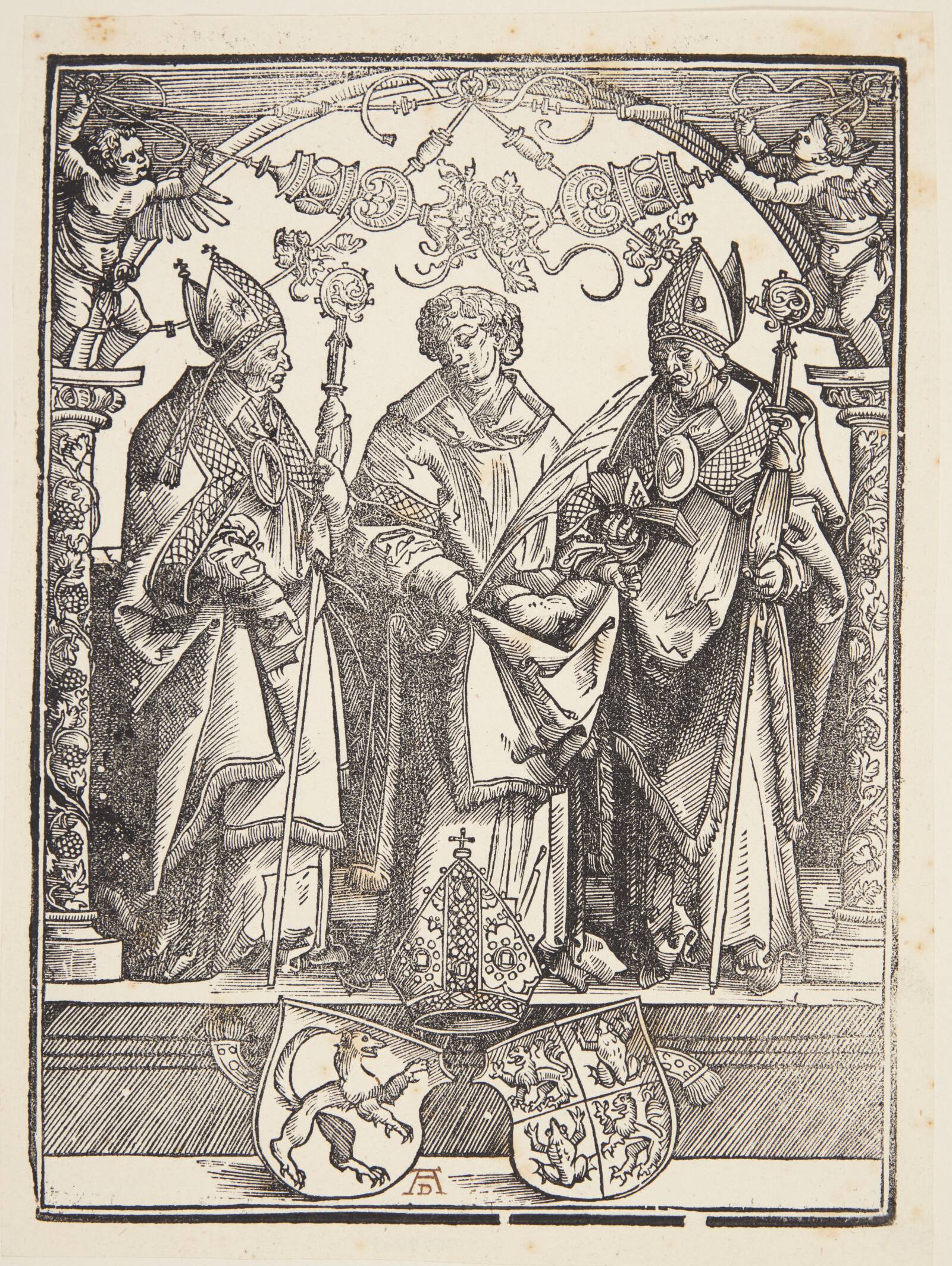 Sankt Stefan og to andre helgener, Ubekendt, 1500-1549