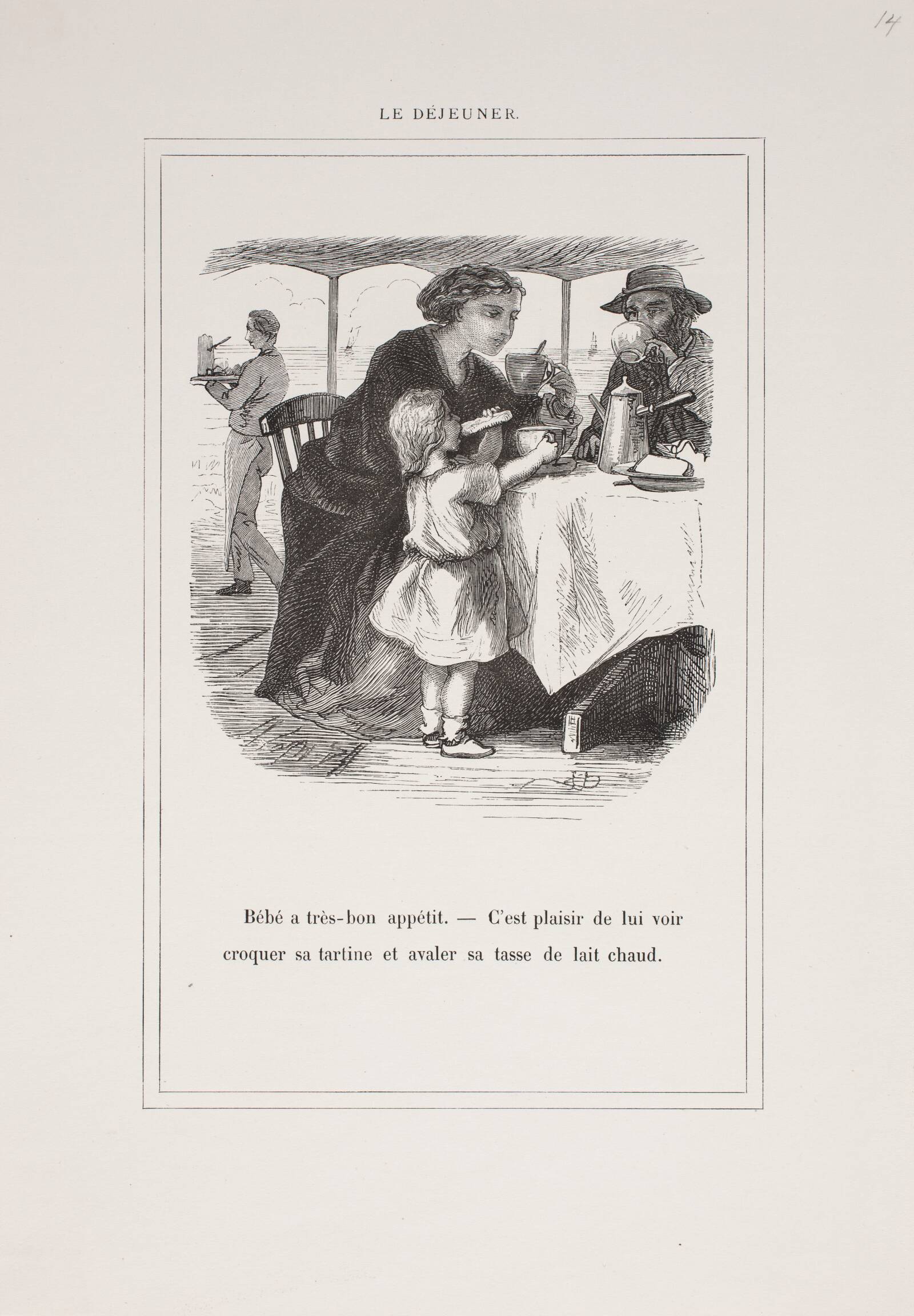 Le dejeuner, Lorenz Frølich, 1863