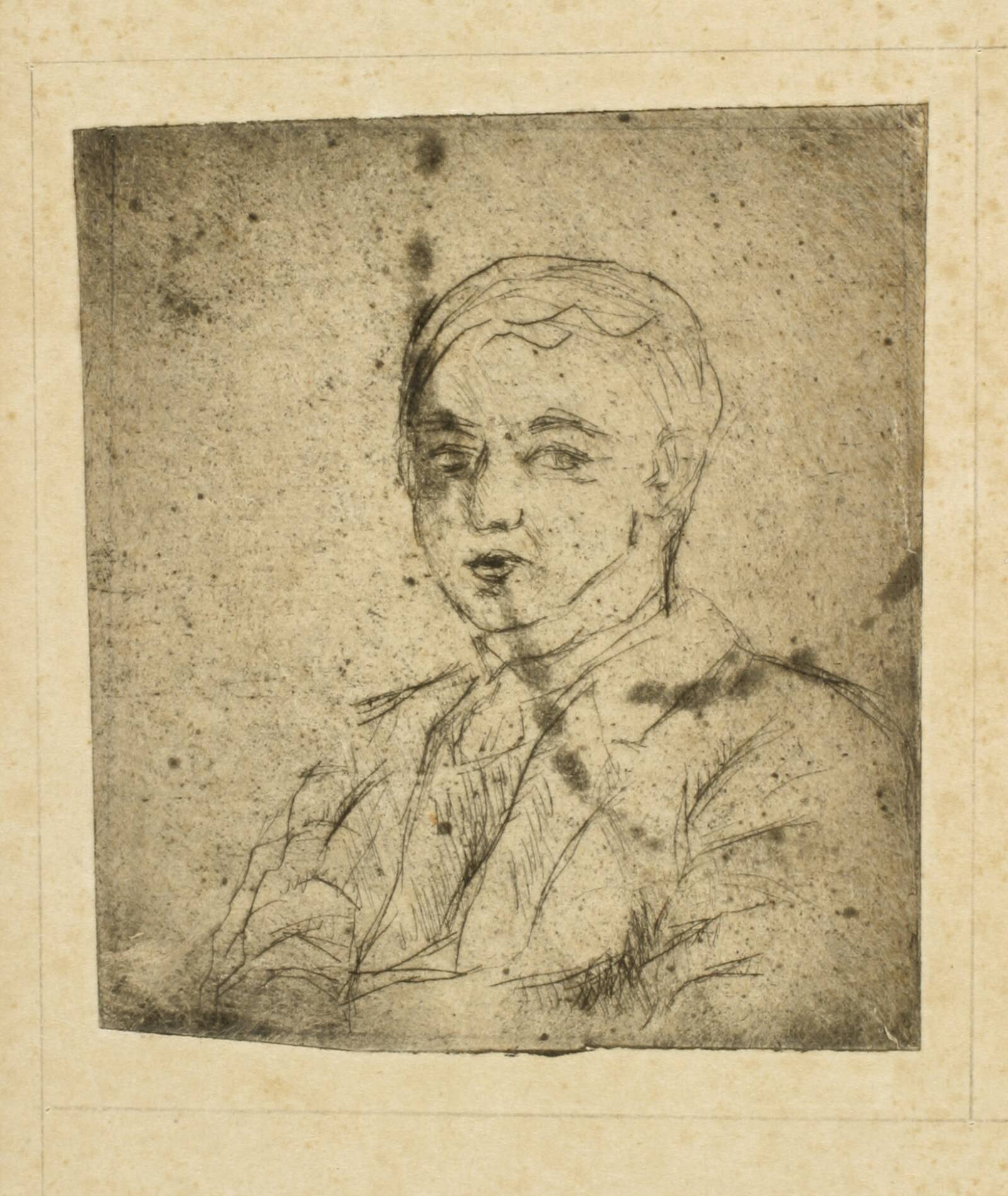 Selvportræt, Lauritz Hartz, 1929