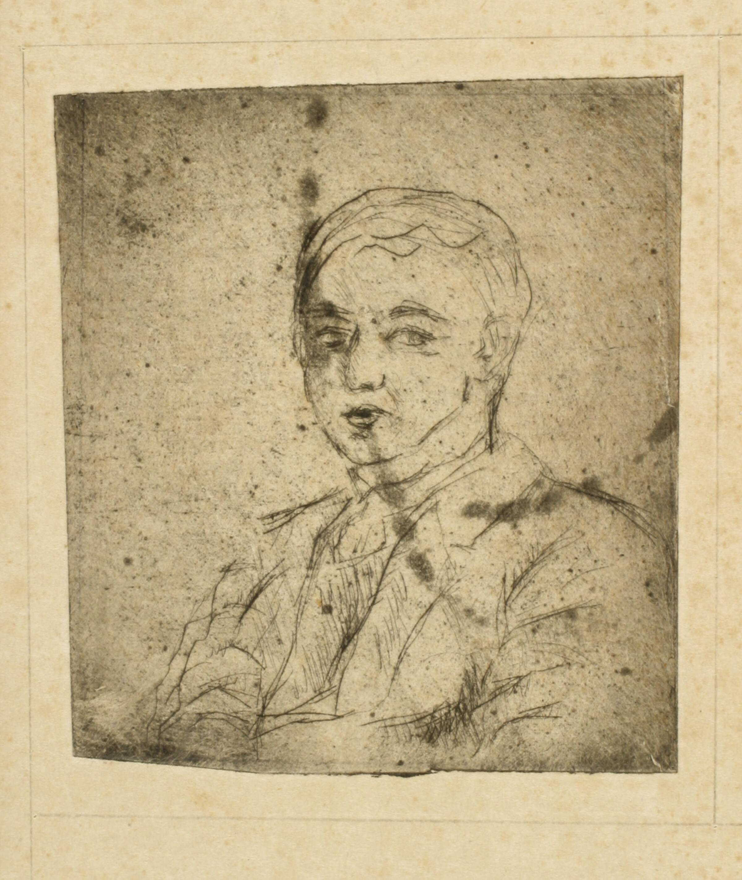 Selvportræt, Lauritz Hartz, 1929