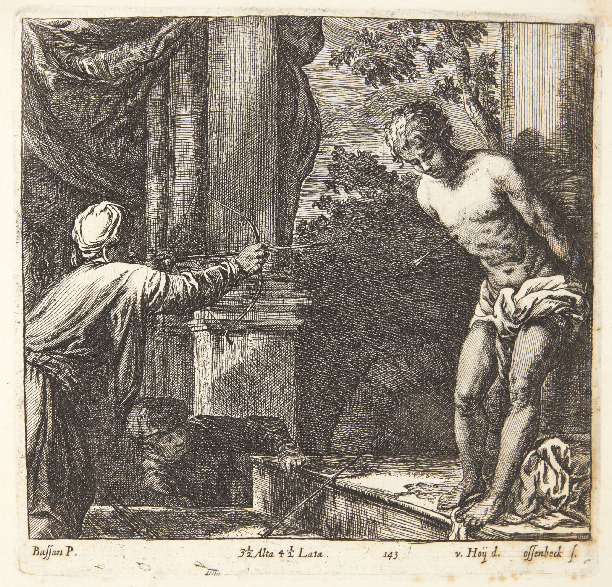 Den hellige Sebastians martyrium