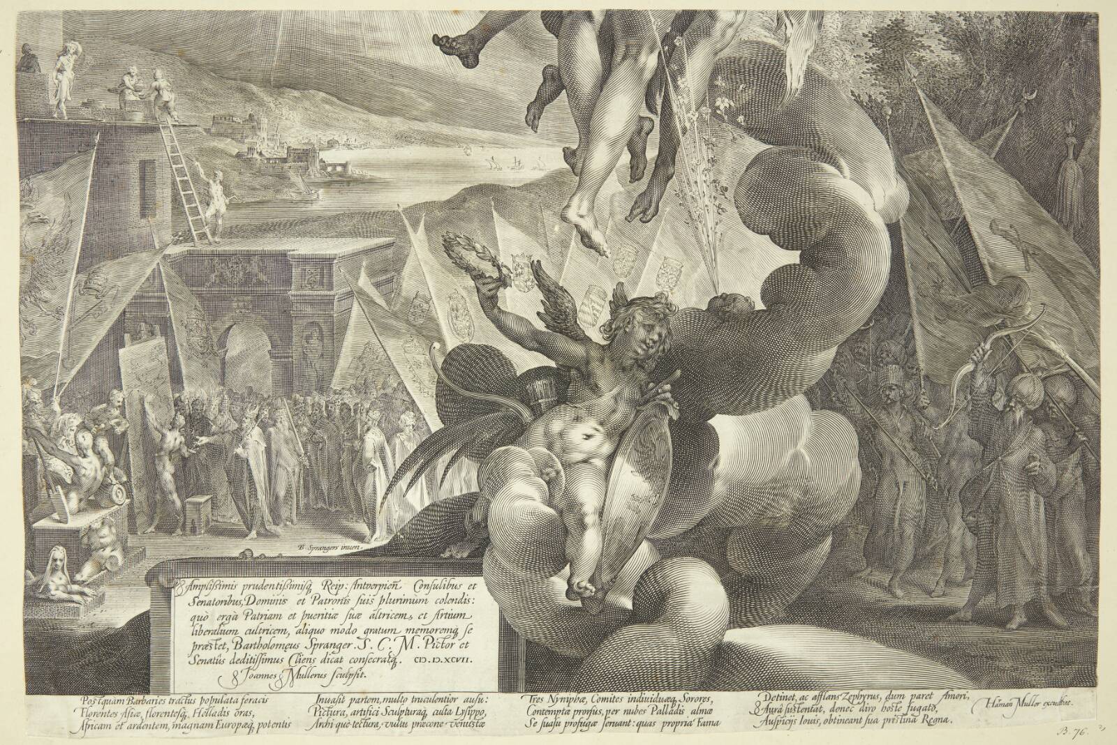 Kunstarternes ophøjelse, Jan Harmensz. Muller, 1597