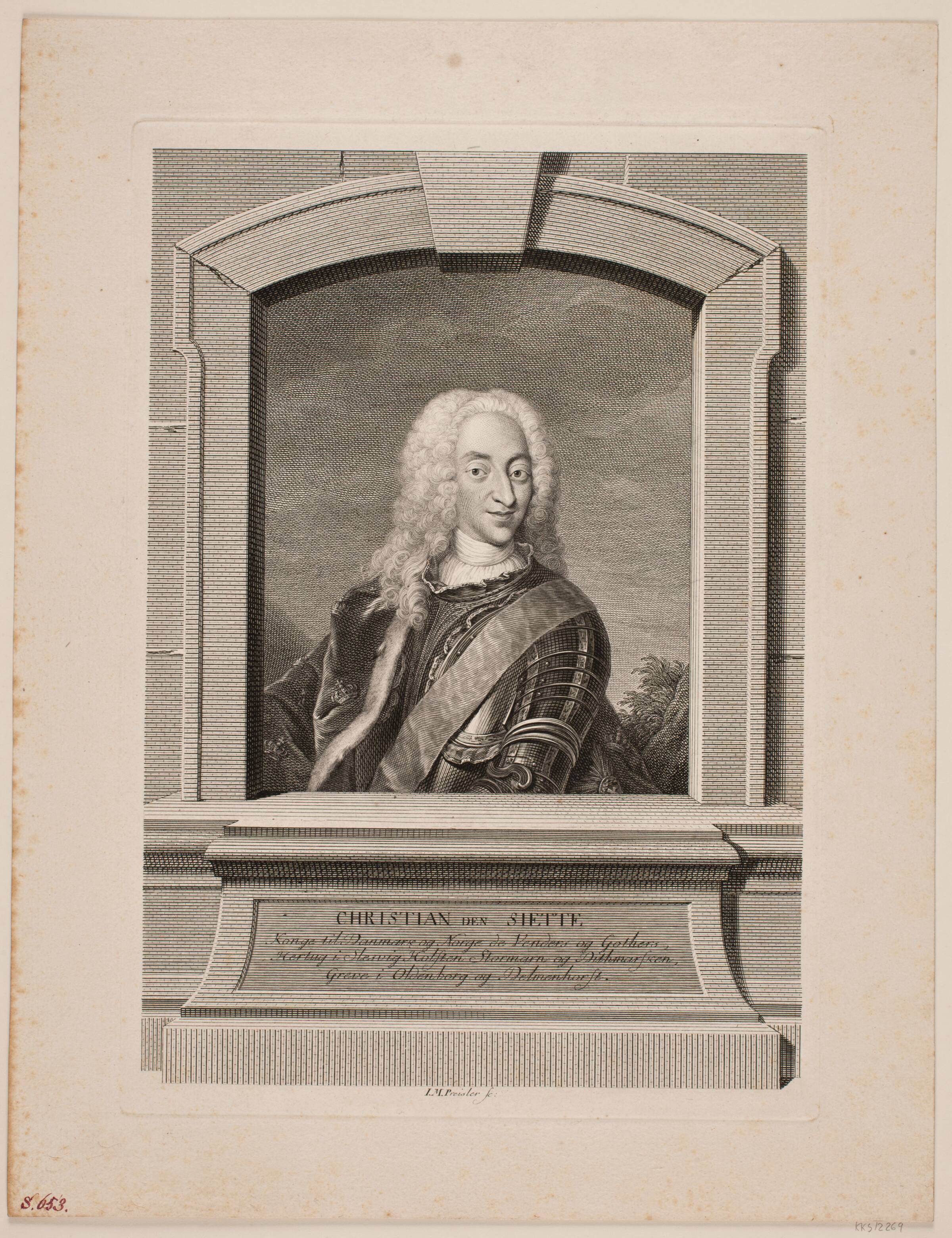 Kong Christian VI, J.M. Preisler, 1768-1771