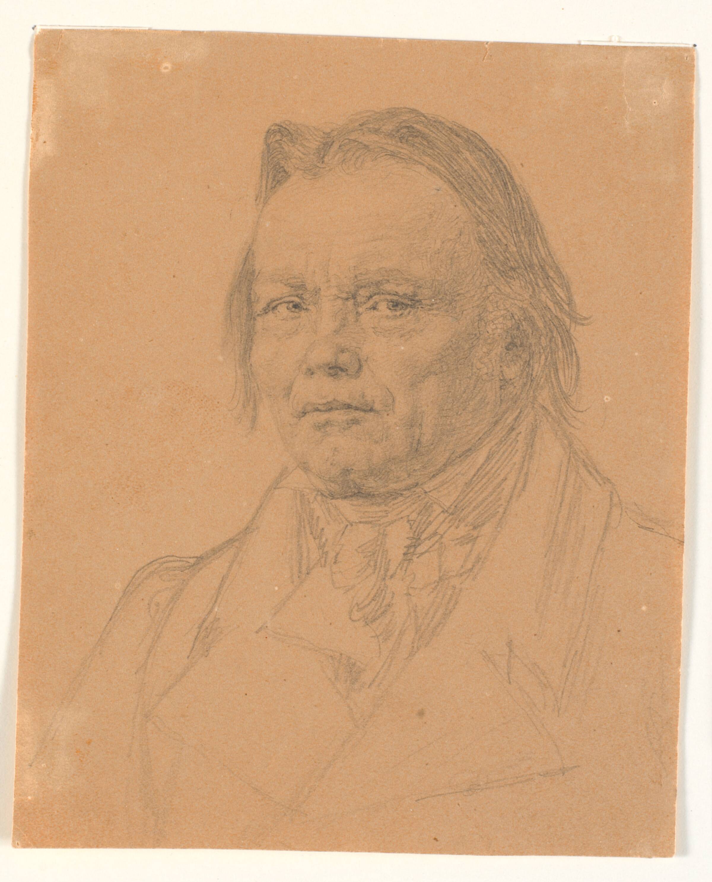 Portræt af regimentsdyrlæge J.C. Freund, C.A. Jensen, 1792-1879