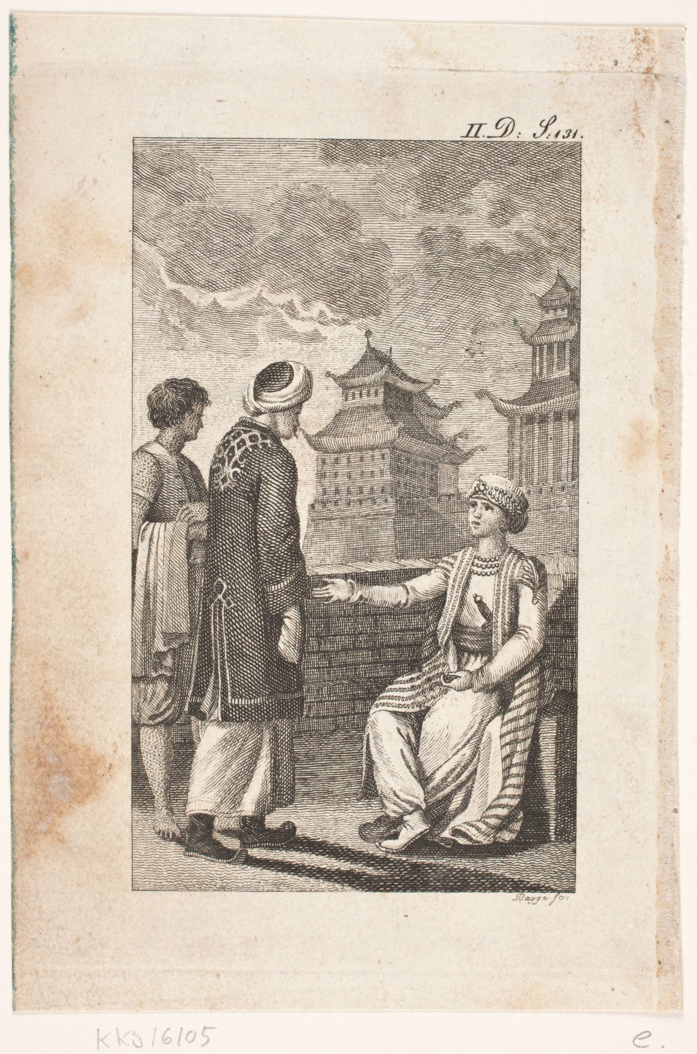 Illustration med kinesisk motiv, Oluf Olufsen Bagge, 1780-1836