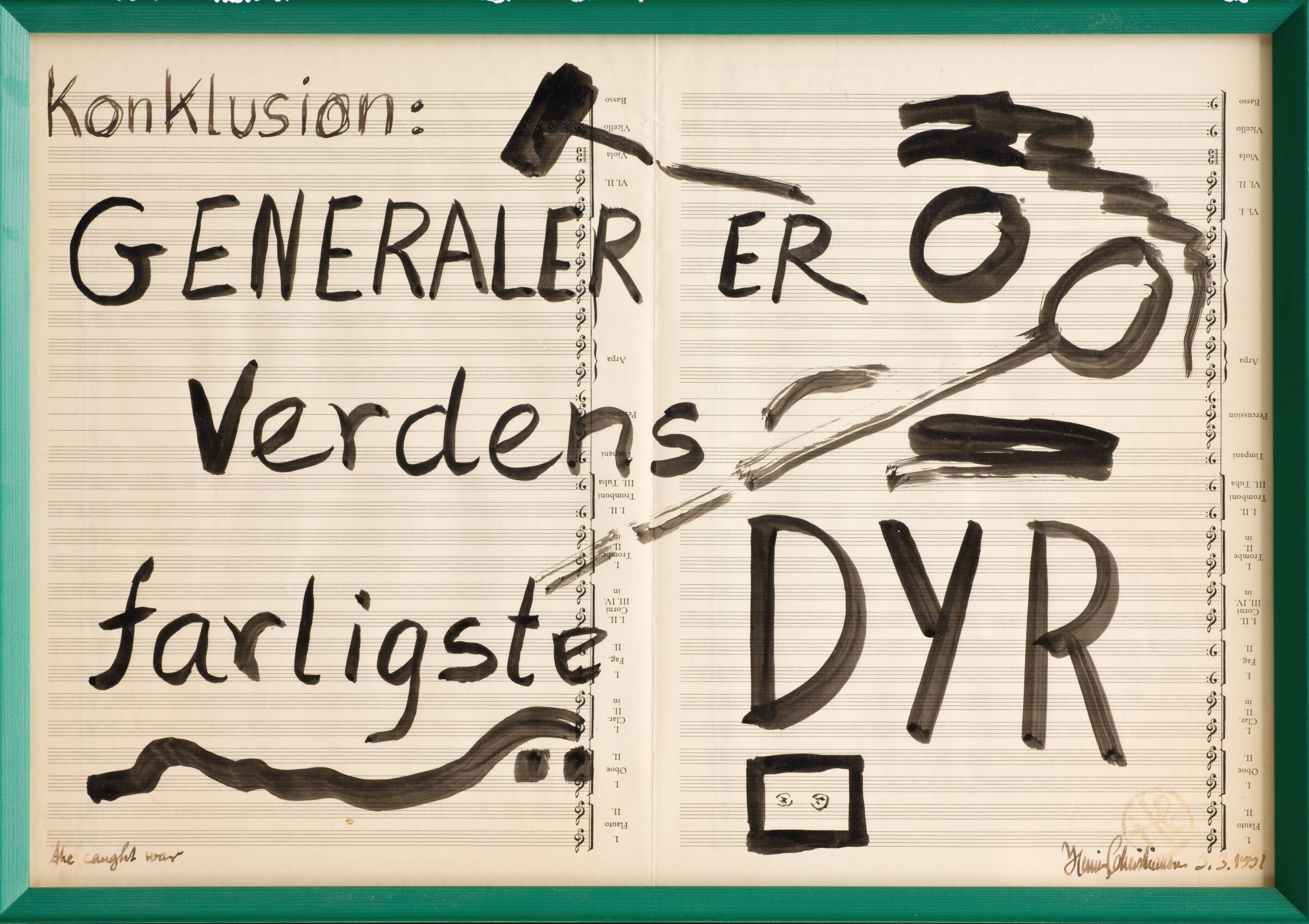 Krigsteater/"the caught war", Henning Christiansen, 1991