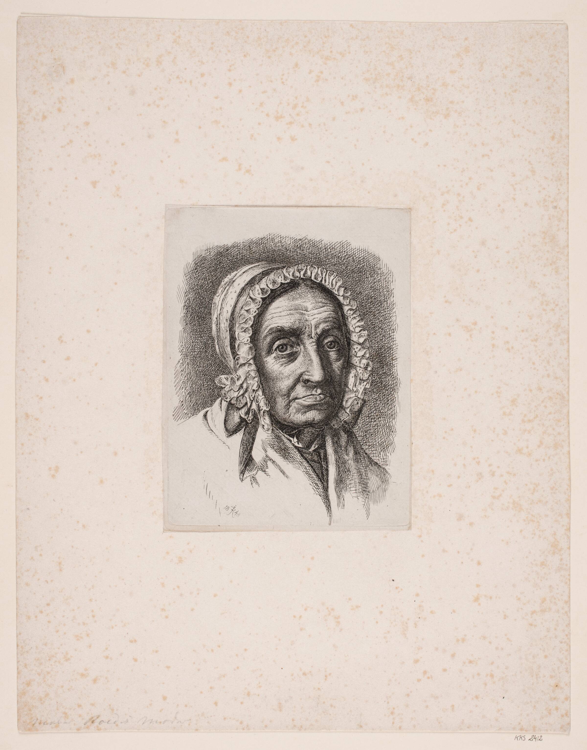 Kunstnerens moder, Ellen Roed, Jørgen Roed, 1848