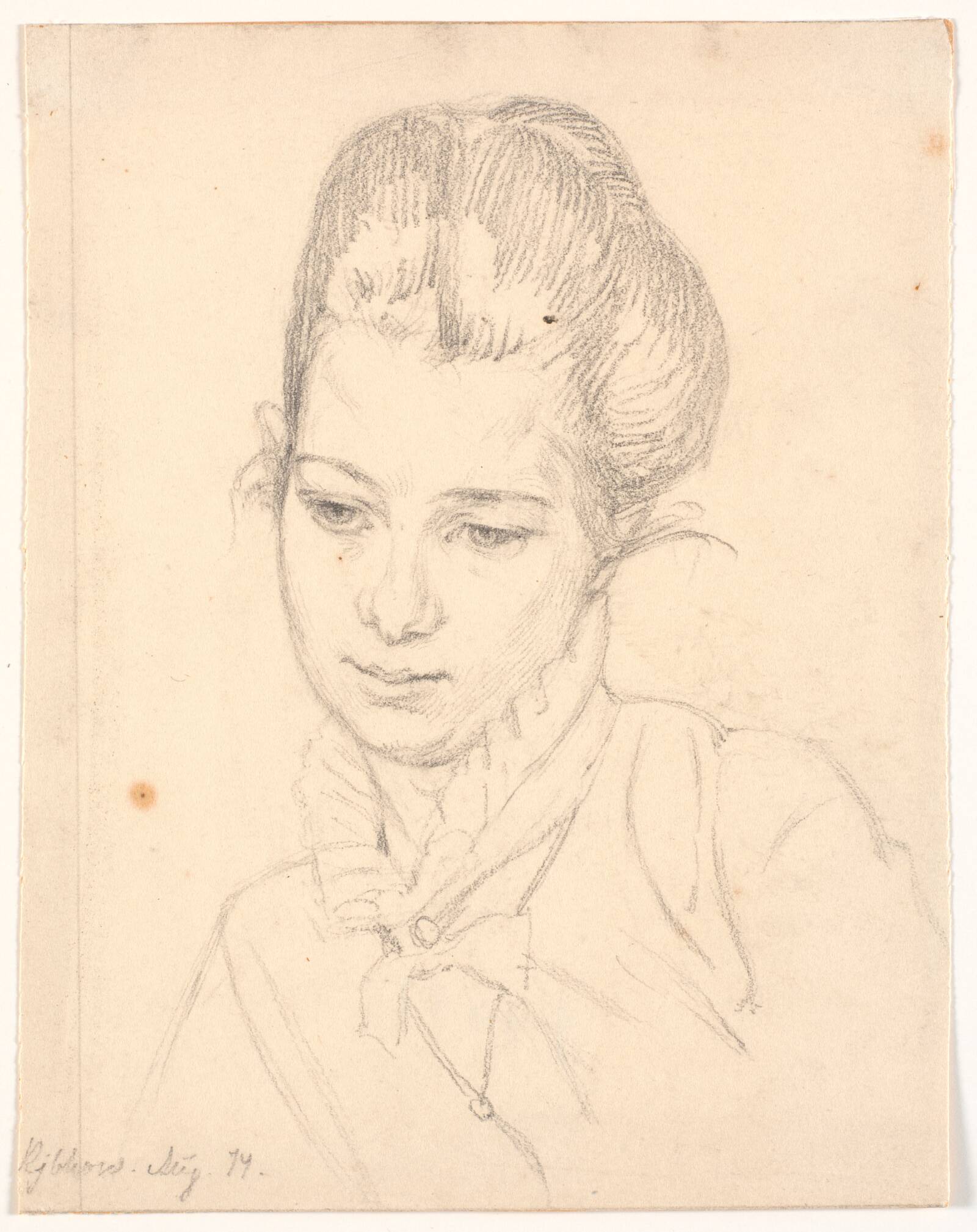 Portræt af Frk. Raffenberg, Viggo Johansen, 1874