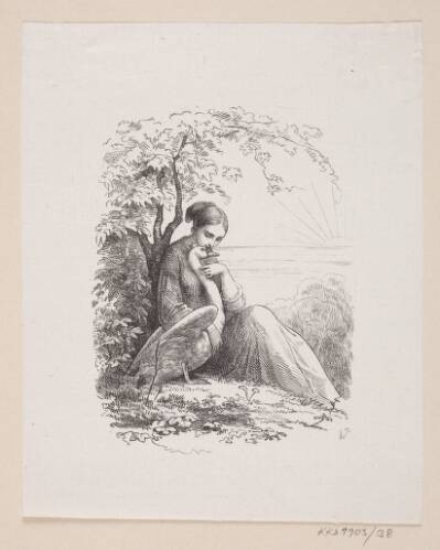 Illustration til "De vilde Svaner" i H.C. Andersen, "Eventyr og Historier", Bind 1
