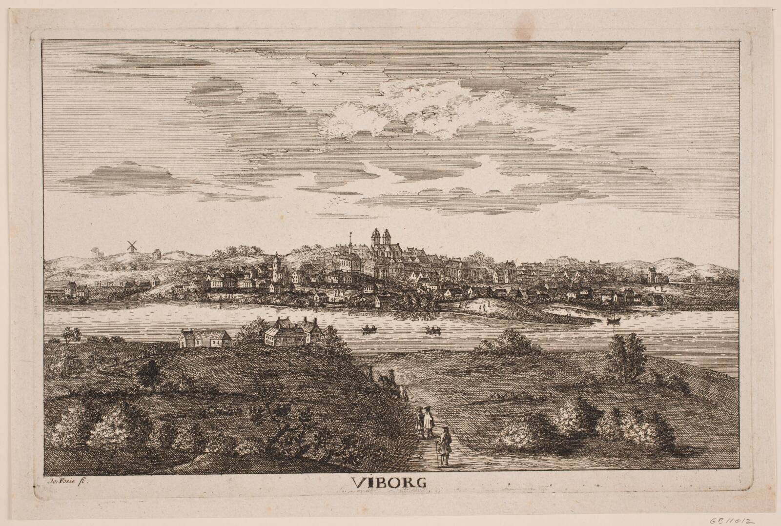 Prospekt af Viborg, Jacob Fosie, 1746