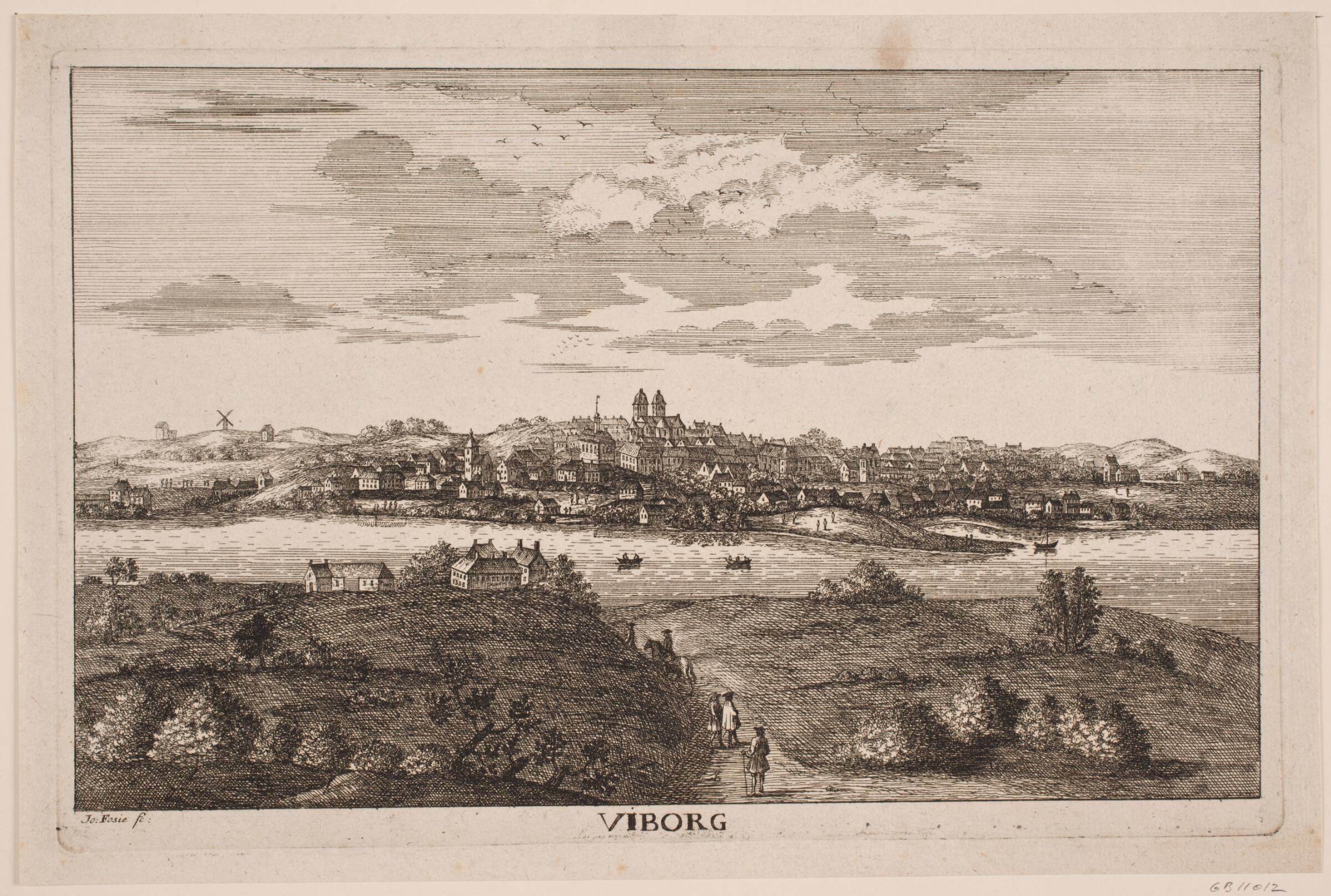 Prospekt af Viborg, Jacob Fosie, 1746