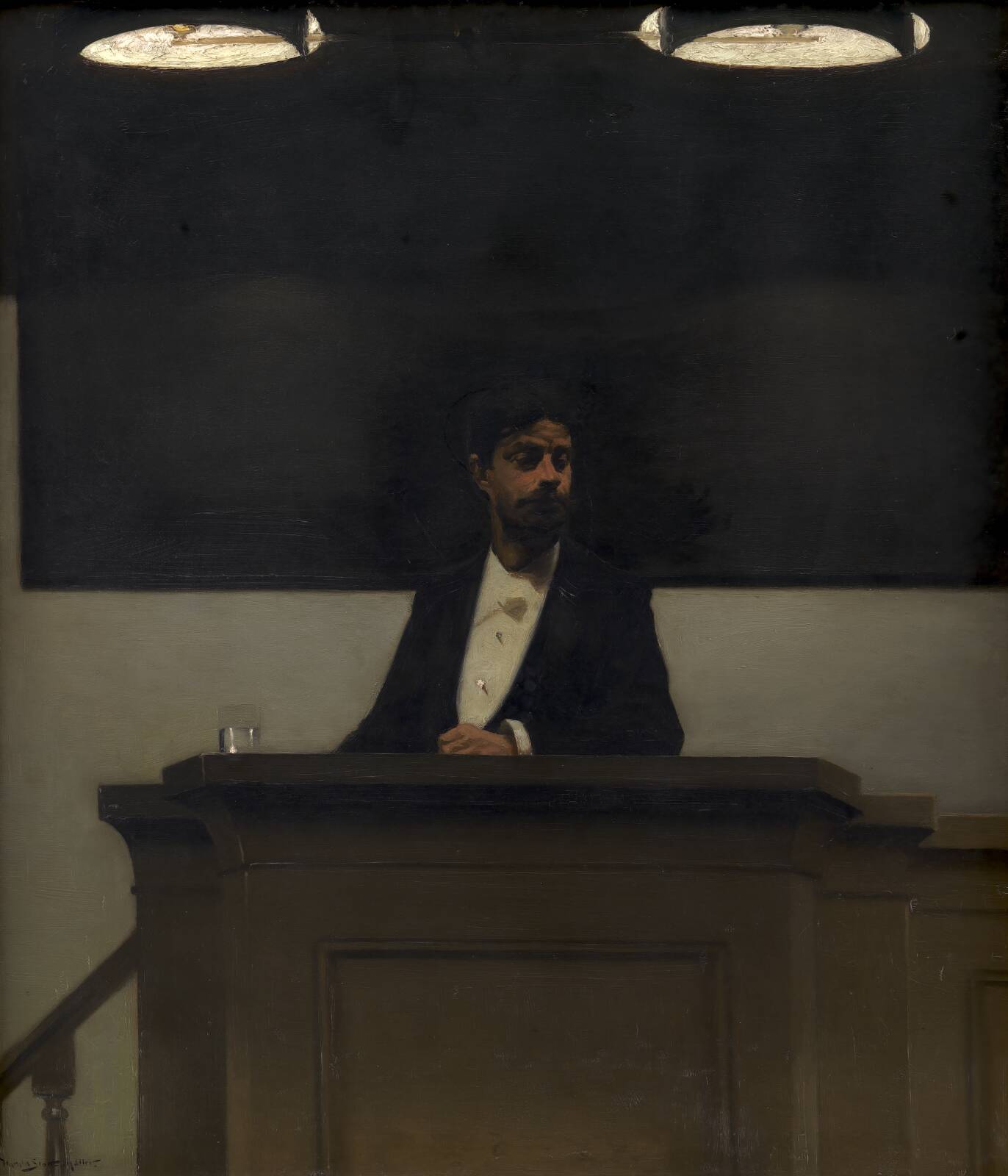 Georg Brandes at the University of Copenhagen, by Harald Slott-Møller, 1889