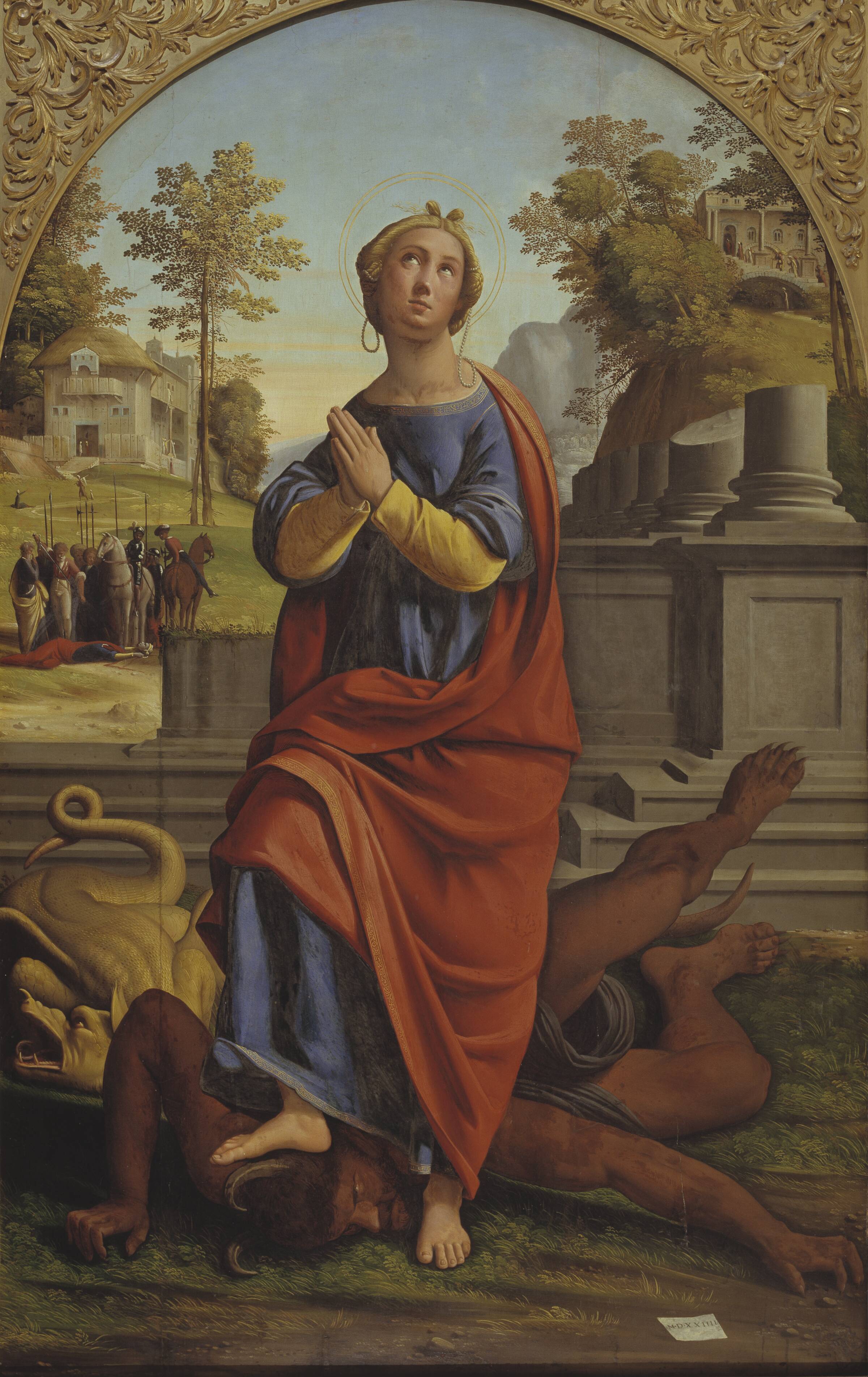 Den hellige Margrethe, Ortolano, 1524