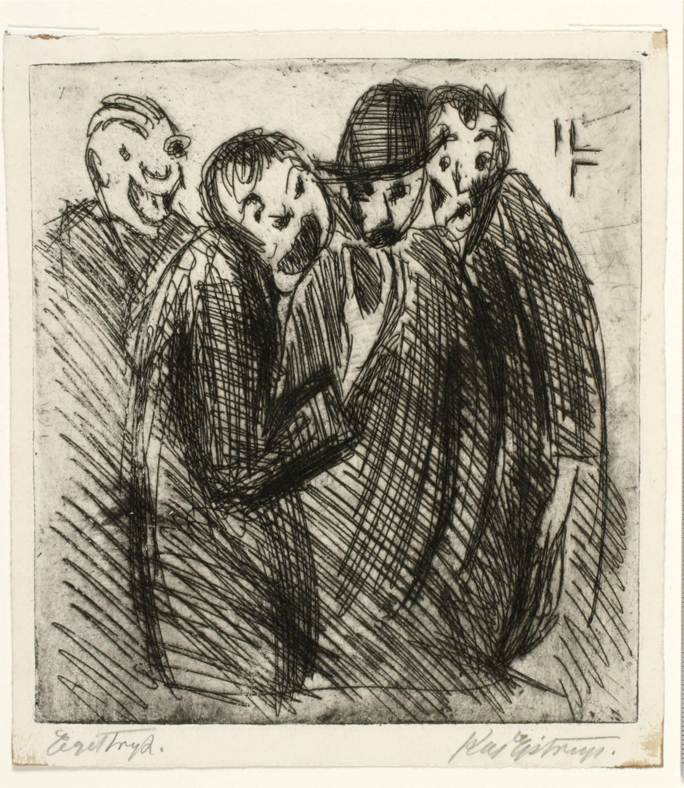 Fire groteske figurer, Kaj Ejstrup, 1930-1933